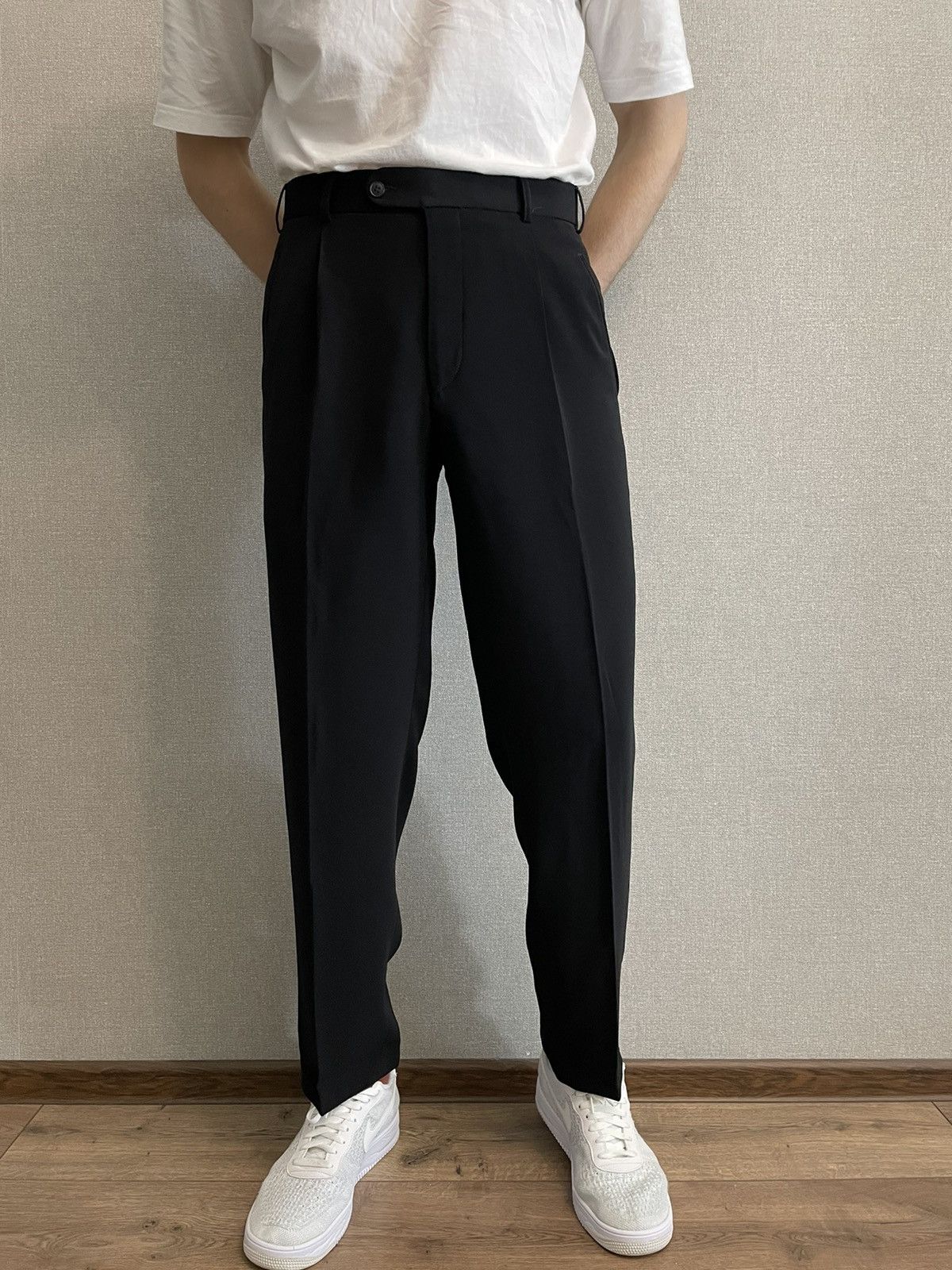 Haupt Hauptfutter lining-voering double Black Trousers size 32x34 Size US 32 / EU 48 - 2 Thumbnail