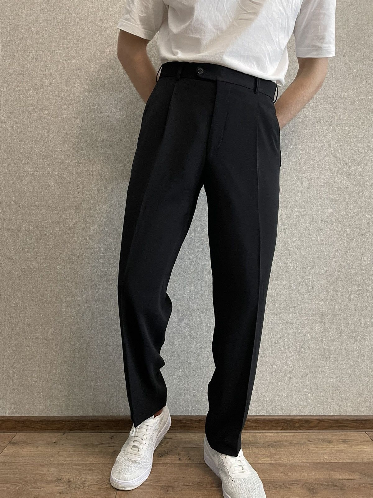 Haupt Hauptfutter lining-voering double Black Trousers size 32x34 Size US 32 / EU 48 - 4 Thumbnail