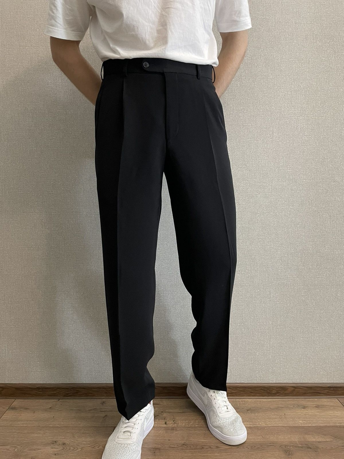 Haupt Hauptfutter lining-voering double Black Trousers size 32x34 Size US 32 / EU 48 - 1 Thumbnail
