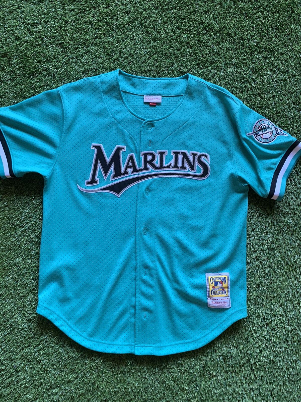 FLORIDA MARLINS Authentic Mitchell & Ness 1995 Andre Dawson # 8 Cooper –  ECAPCITY