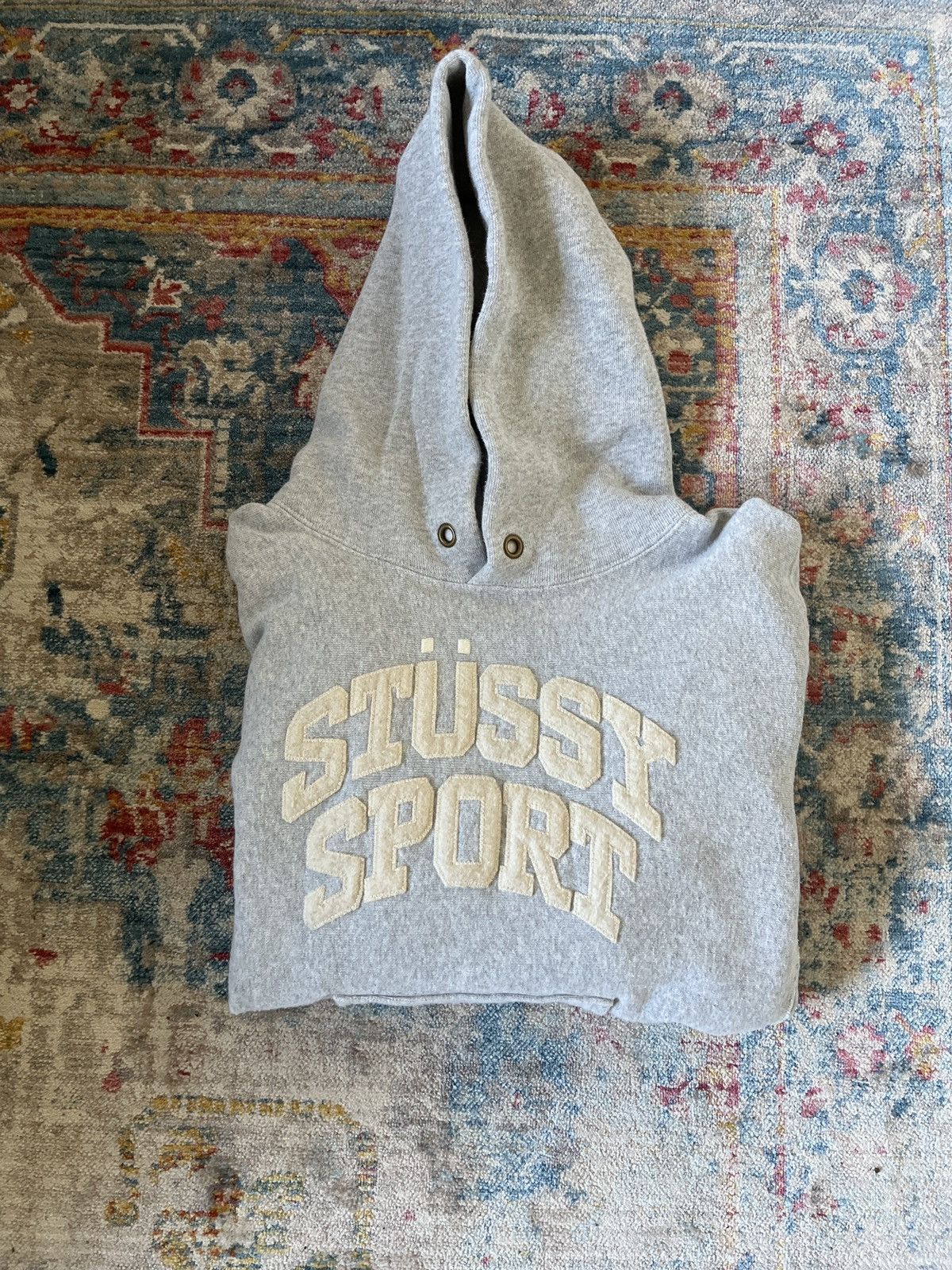 Champion × Stussy Stussy sport champion hoodie | Grailed
