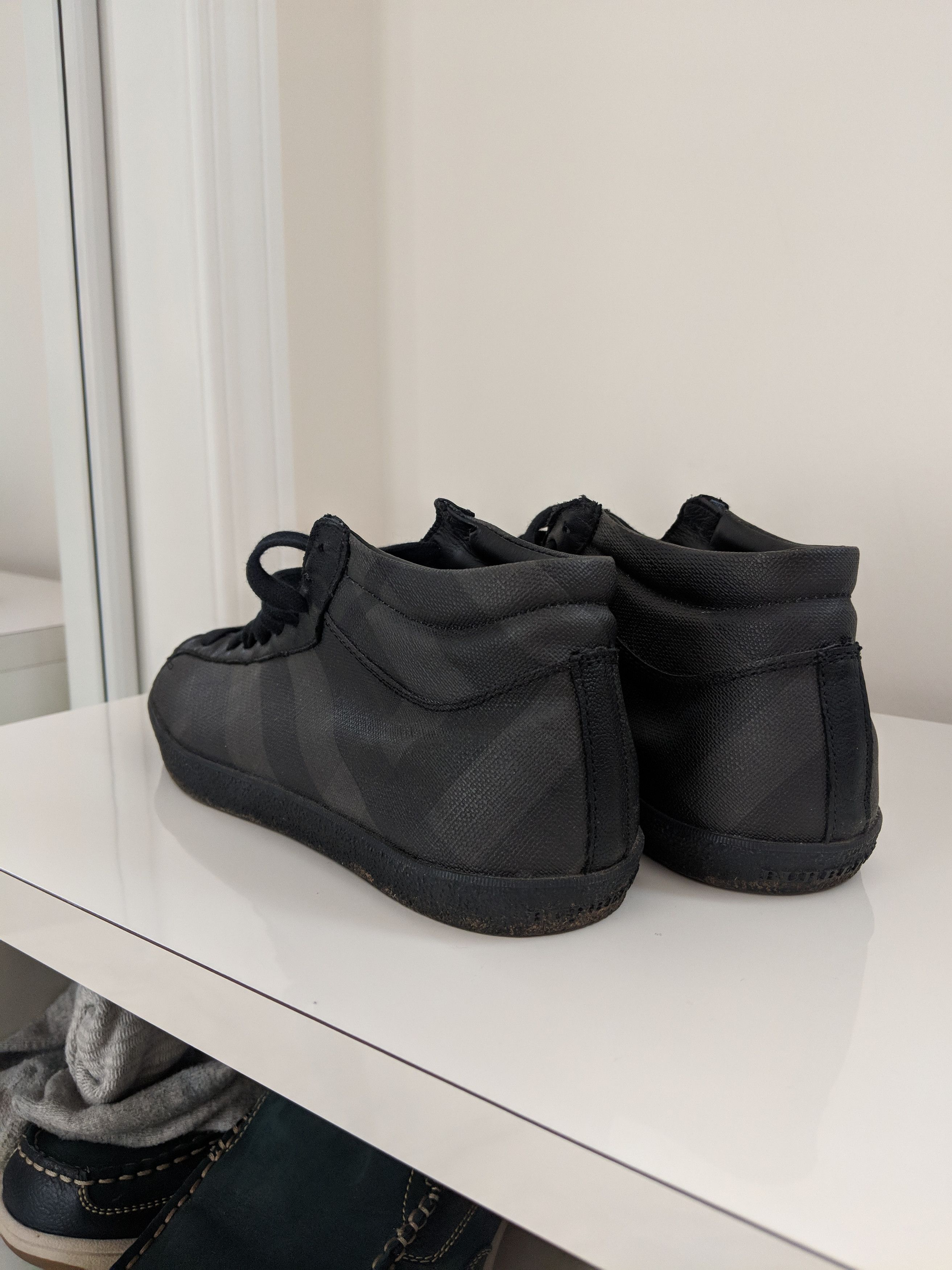 Burberry Black Midtop Burberry Shoes, Women's Size US 6 / EU 39 - 2 Thumbnail