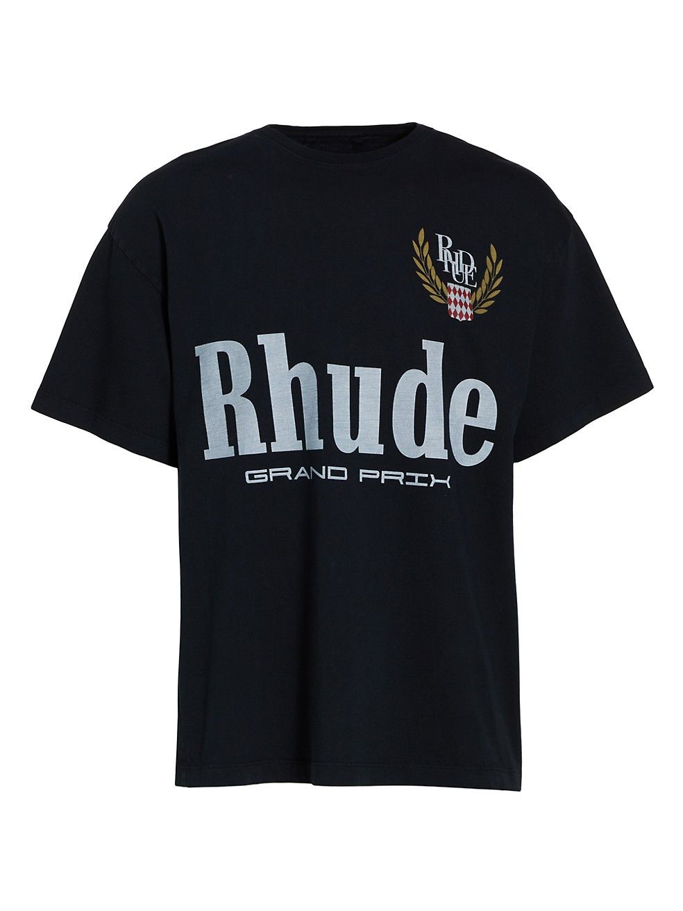 Rhude RHUDE Grand Prix T-Shirt Black Saksfifthavenue LARGE | Grailed