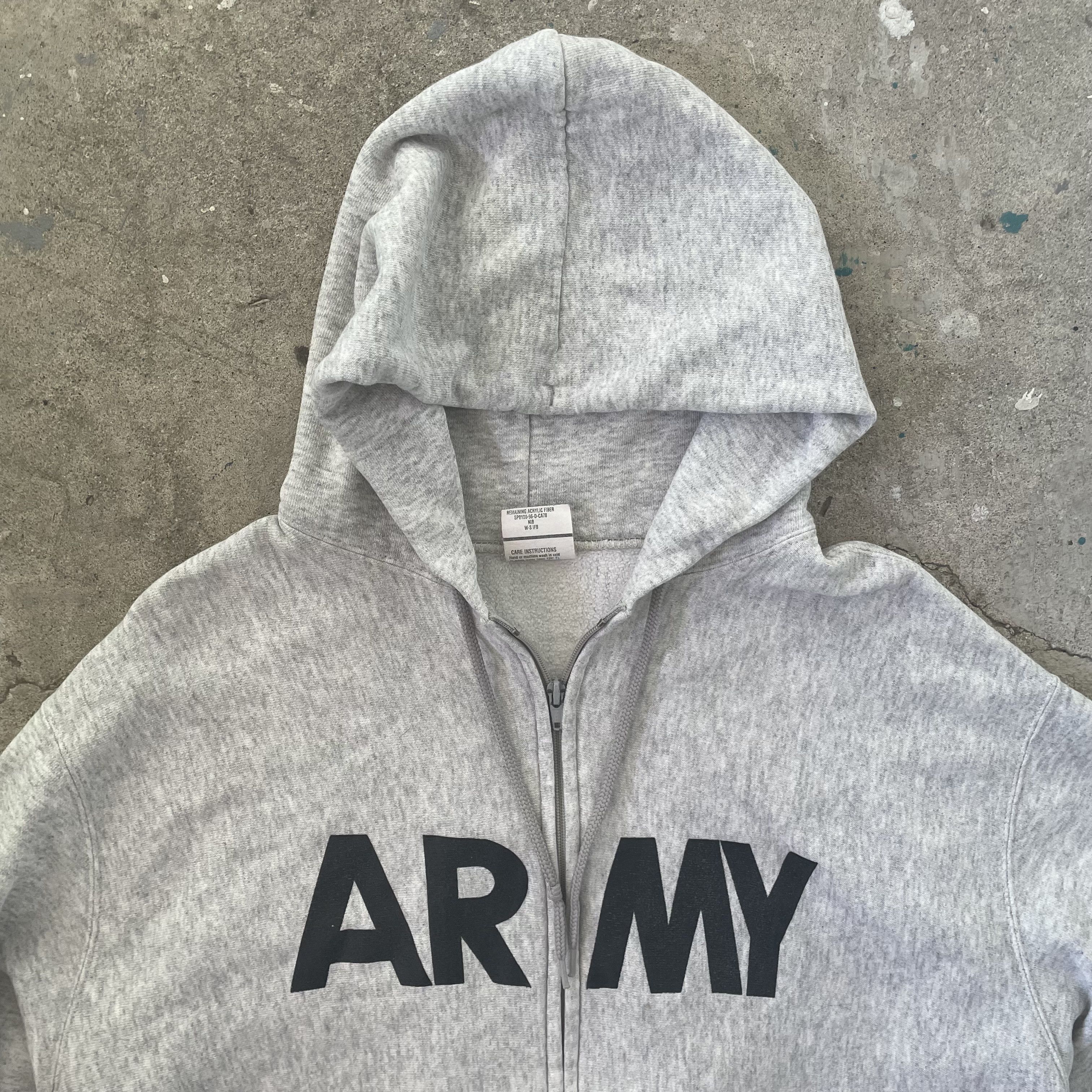 Vintage VINTAGE 90S "ARMY" ZIP UP HOODIE Size US M / EU 48-50 / 2 - 2 Thumbnail