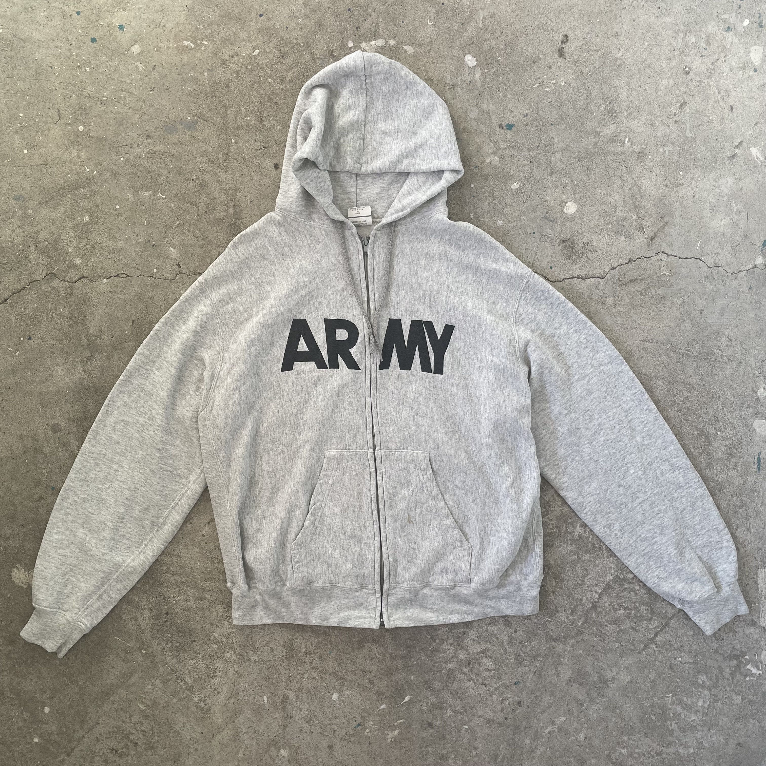 Vintage VINTAGE 90S "ARMY" ZIP UP HOODIE Size US M / EU 48-50 / 2 - 1 Thumbnail