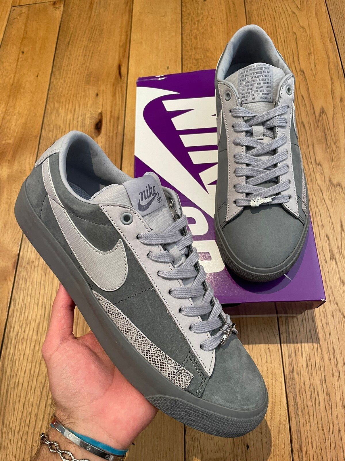 Nike Nike x FPAR SB Zoom Blazer Low QS “Cool Grey” | Grailed