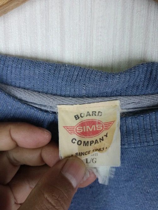 Shorty's Skateboards VINTAGE 90'S SIMS BOARD COMPANY BIG LOGO SWEATSHIRT Size US L / EU 52-54 / 3 - 3 Thumbnail