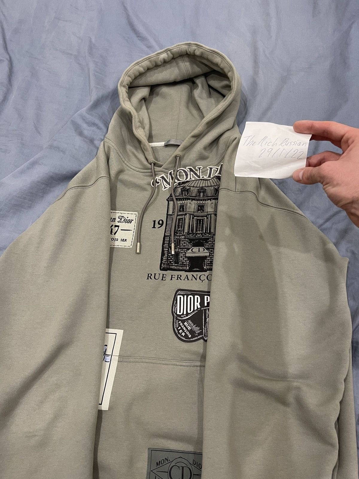 Dior patch hoodie sale