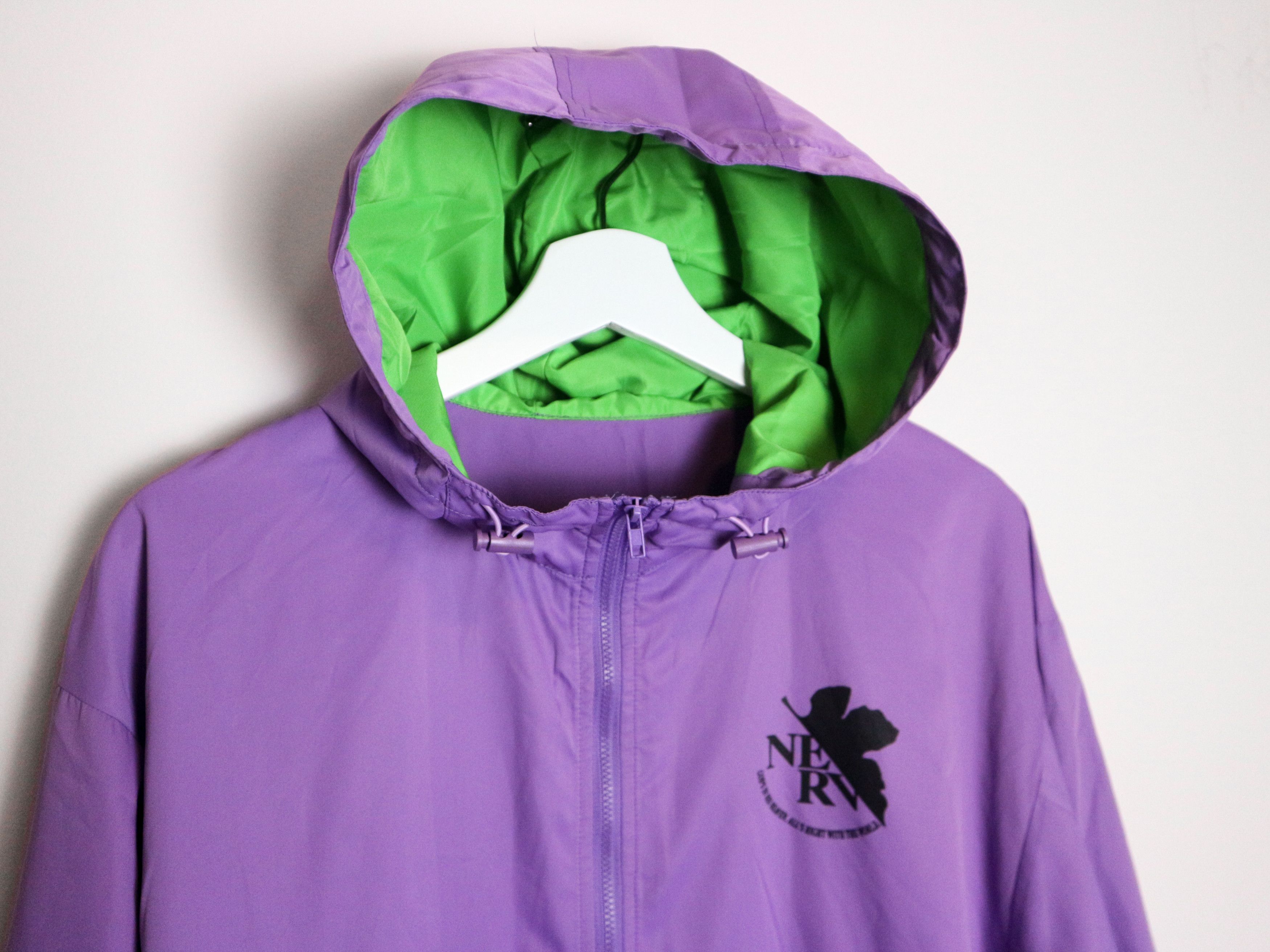 Anime × Cartoon Network × Japanese Brand GU Evangelion NERV Rain Jacket Size US M / EU 48-50 / 2 - 5 Thumbnail