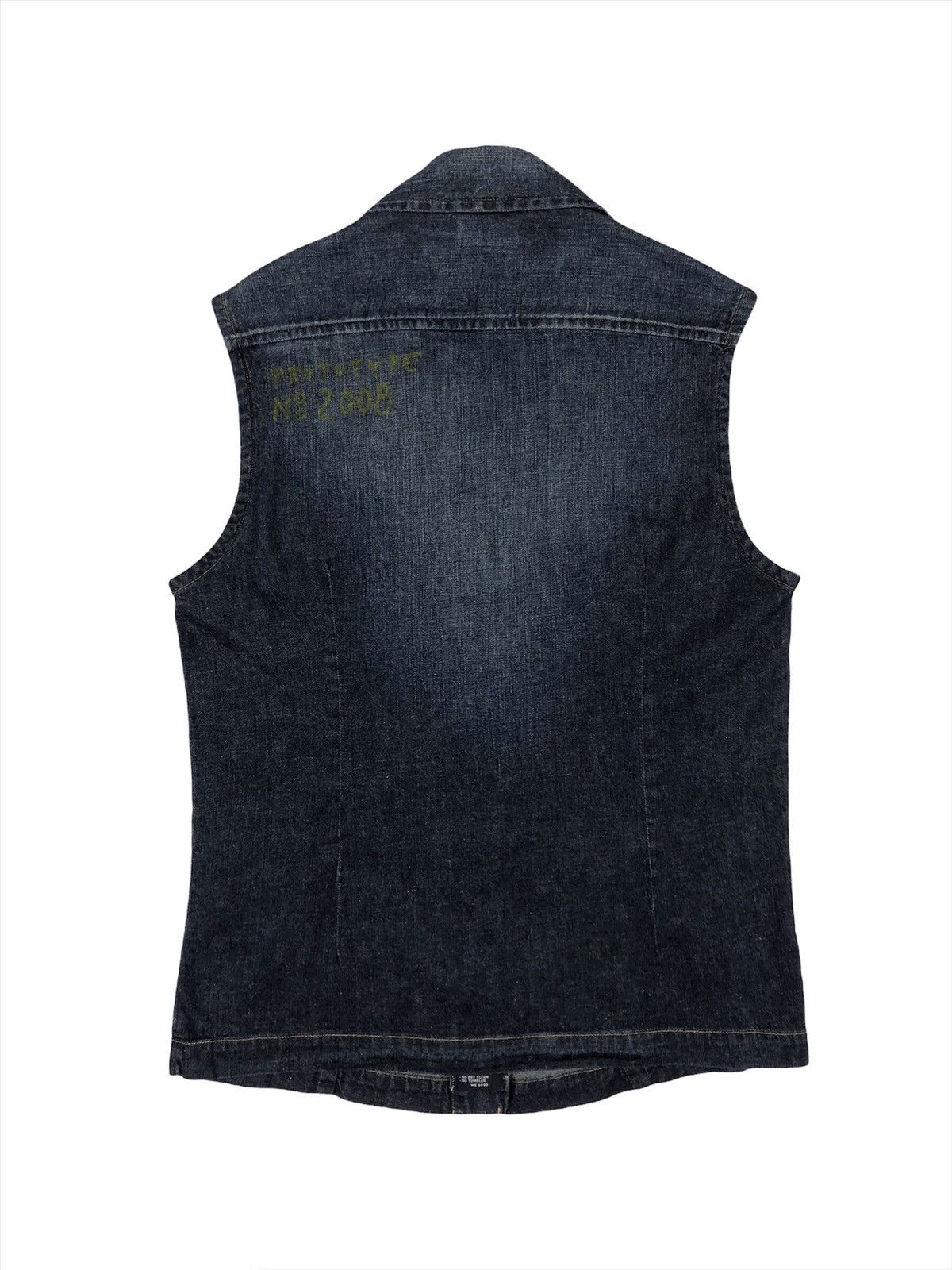 Walter Van Beirendonck W&LT Prototype 2008 Sleeveless Denim Jacket Size US S / EU 44-46 / 1 - 2 Thumbnail