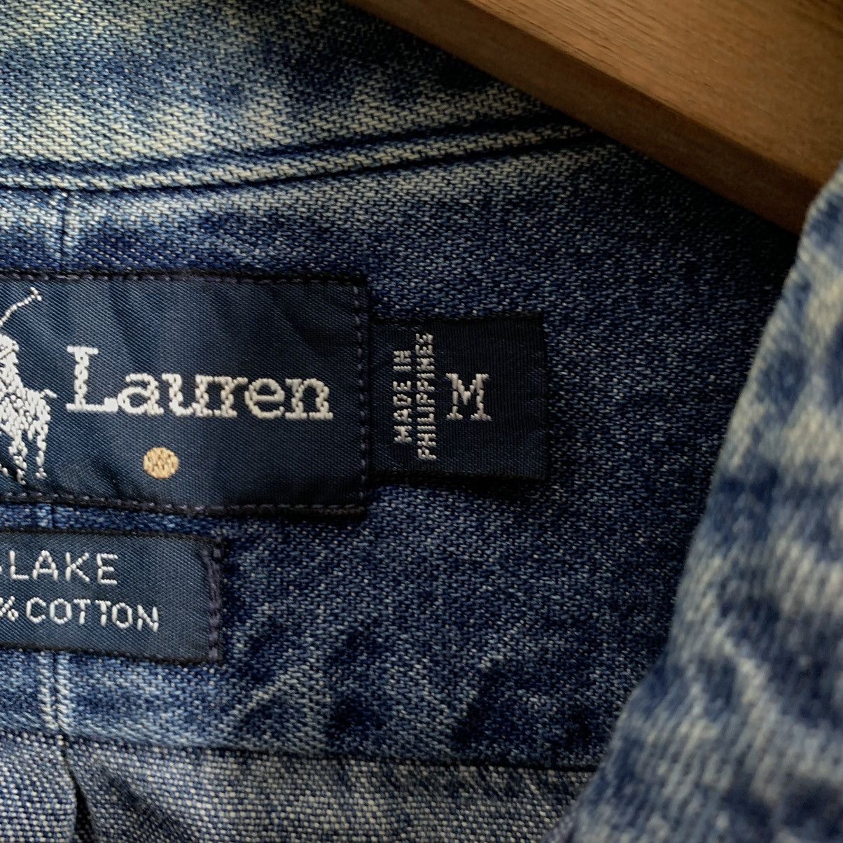Polo Ralph Lauren × Ralph Lauren × Vintage Vtg Polo Ralph Lauren Button Up Denim Shirt Size US M / EU 48-50 / 2 - 4 Thumbnail
