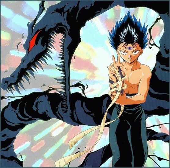 Anime OG 2000's Manga/Anime Yu Yu Hakusho “Hiei” Tee Size US L / EU 52-54 / 3 - 9 Thumbnail
