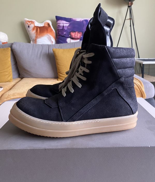 Rick Owens Rick Owens Geobasket Faded Black 43 | Grailed