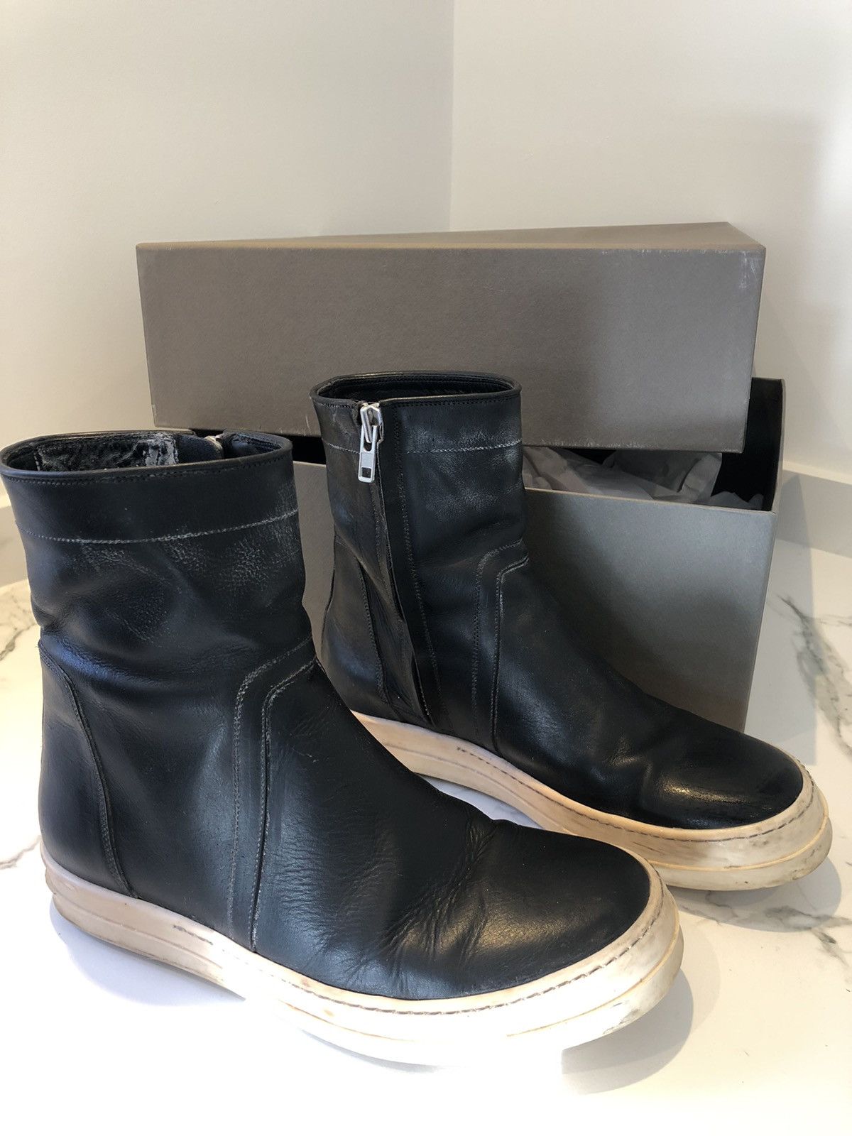 Rick Owens Rick Owens Rare Vicious Ankle boots | Grailed