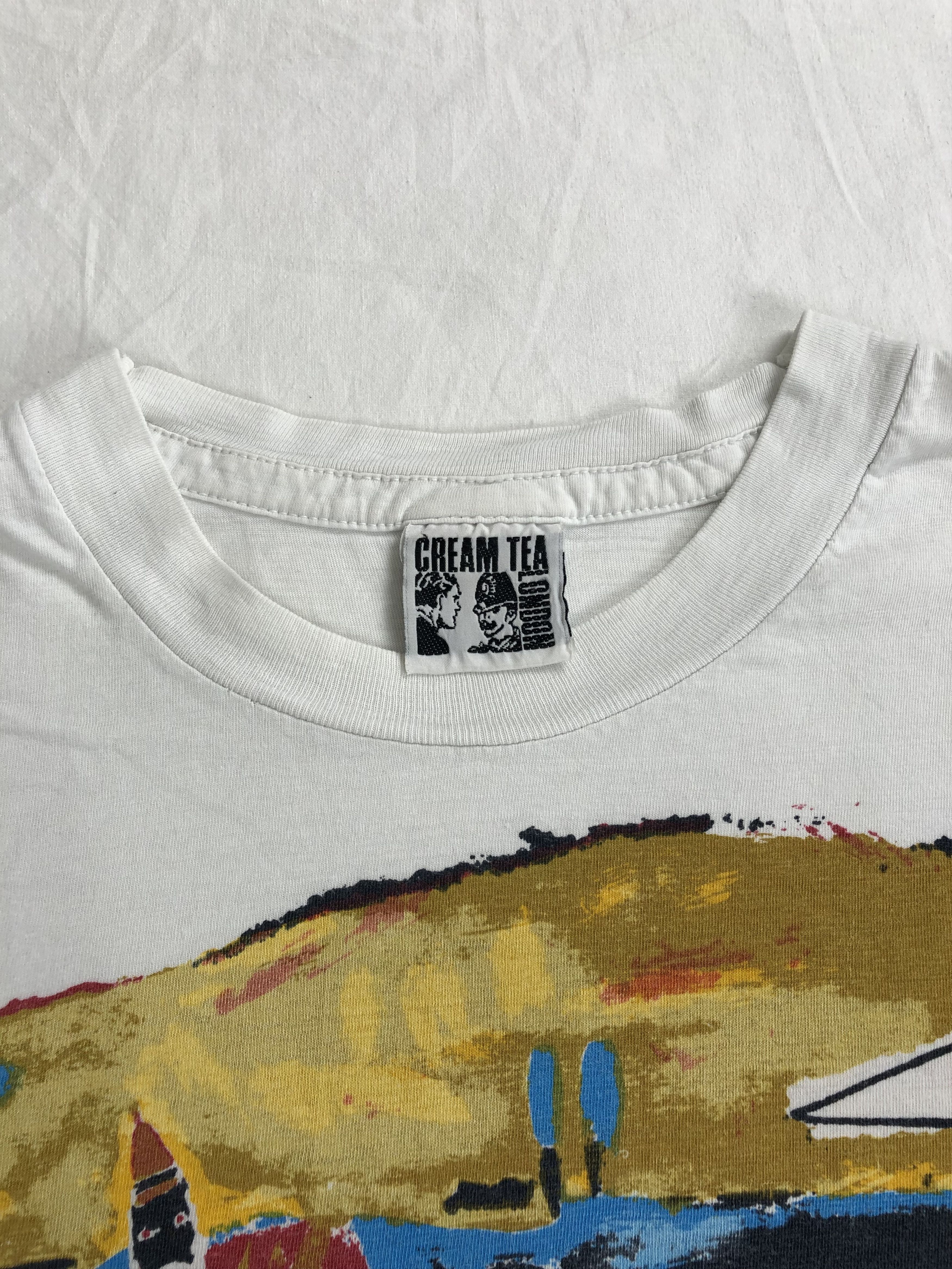 Vintage Vintage 1991 Cream Tea London Sheila Moxley Rich Mans Gold Size US XL / EU 56 / 4 - 13 Thumbnail