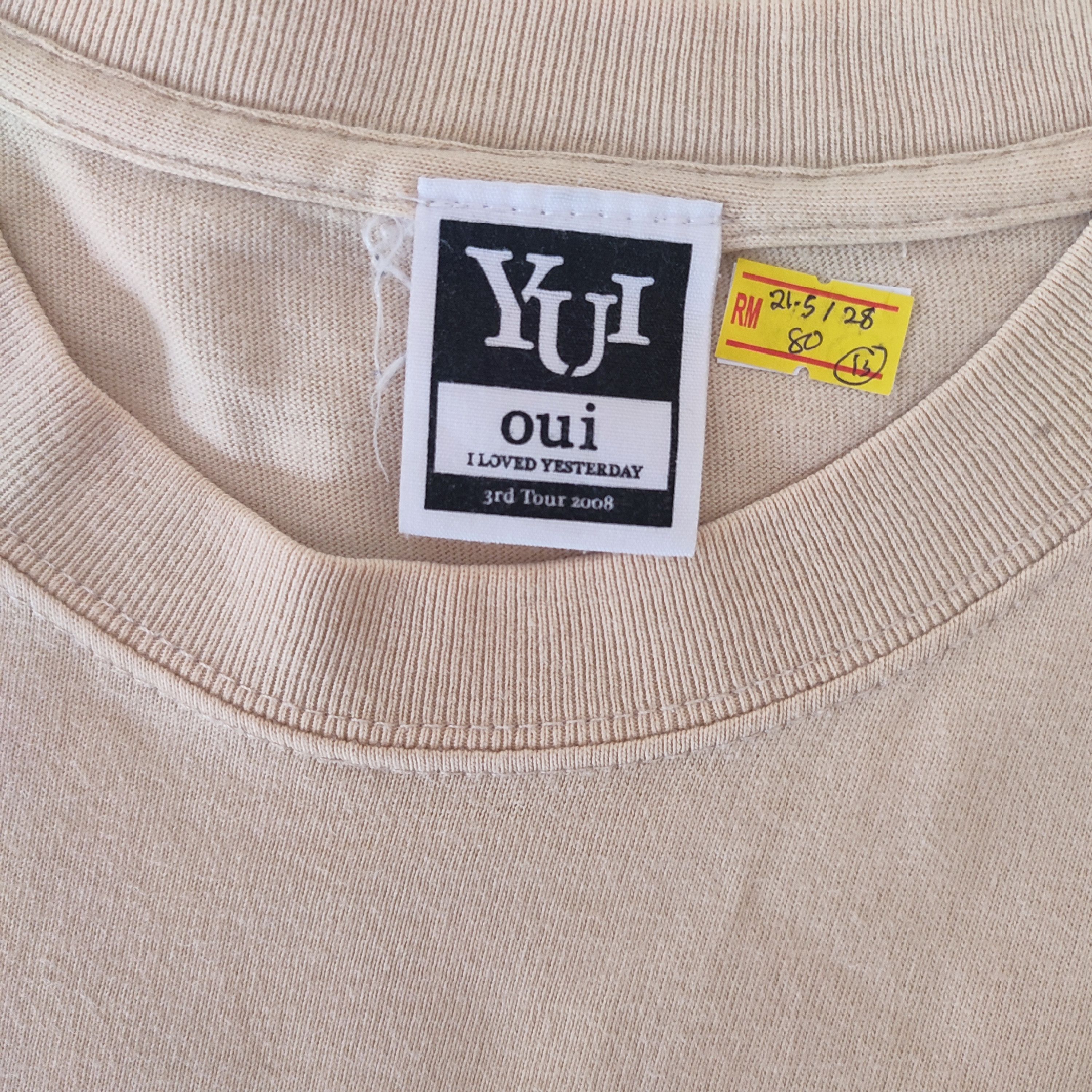 Band Tees × Japanese Brand YUI Japanese Singer tour 2008 Tshirt Size US L / EU 52-54 / 3 - 5 Thumbnail