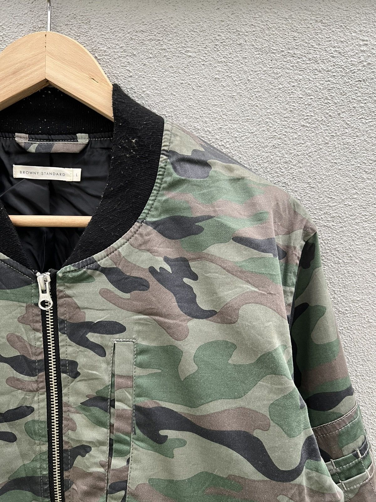 Japanese Brand Browny Standard Camo Bomber Jacket Size US L / EU 52-54 / 3 - 6 Thumbnail