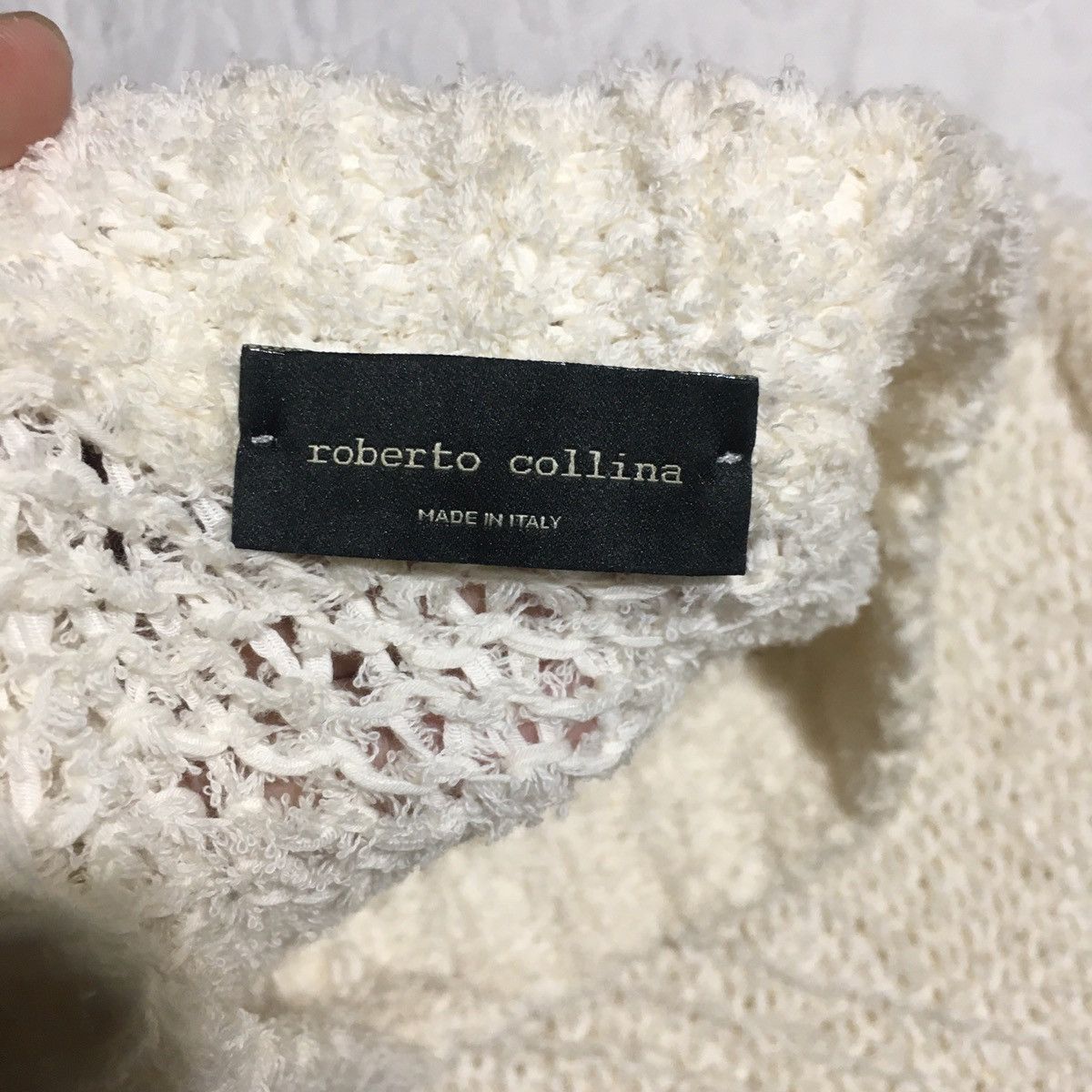 Roberto Collina ivory knit Size US S / EU 44-46 / 1 - 4 Thumbnail