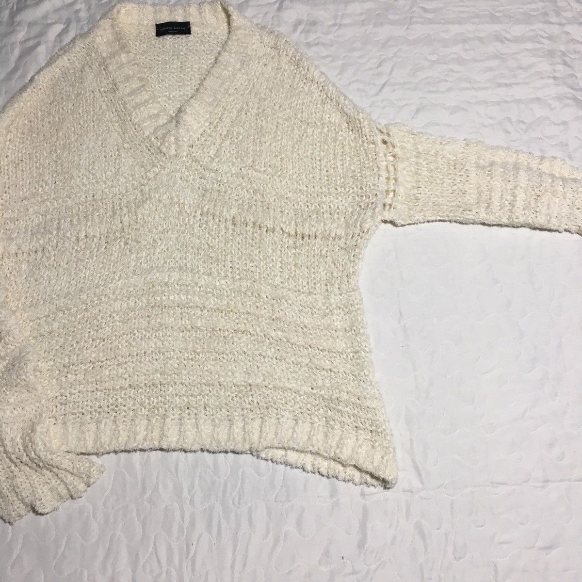 Roberto Collina ivory knit Size US S / EU 44-46 / 1 - 2 Thumbnail