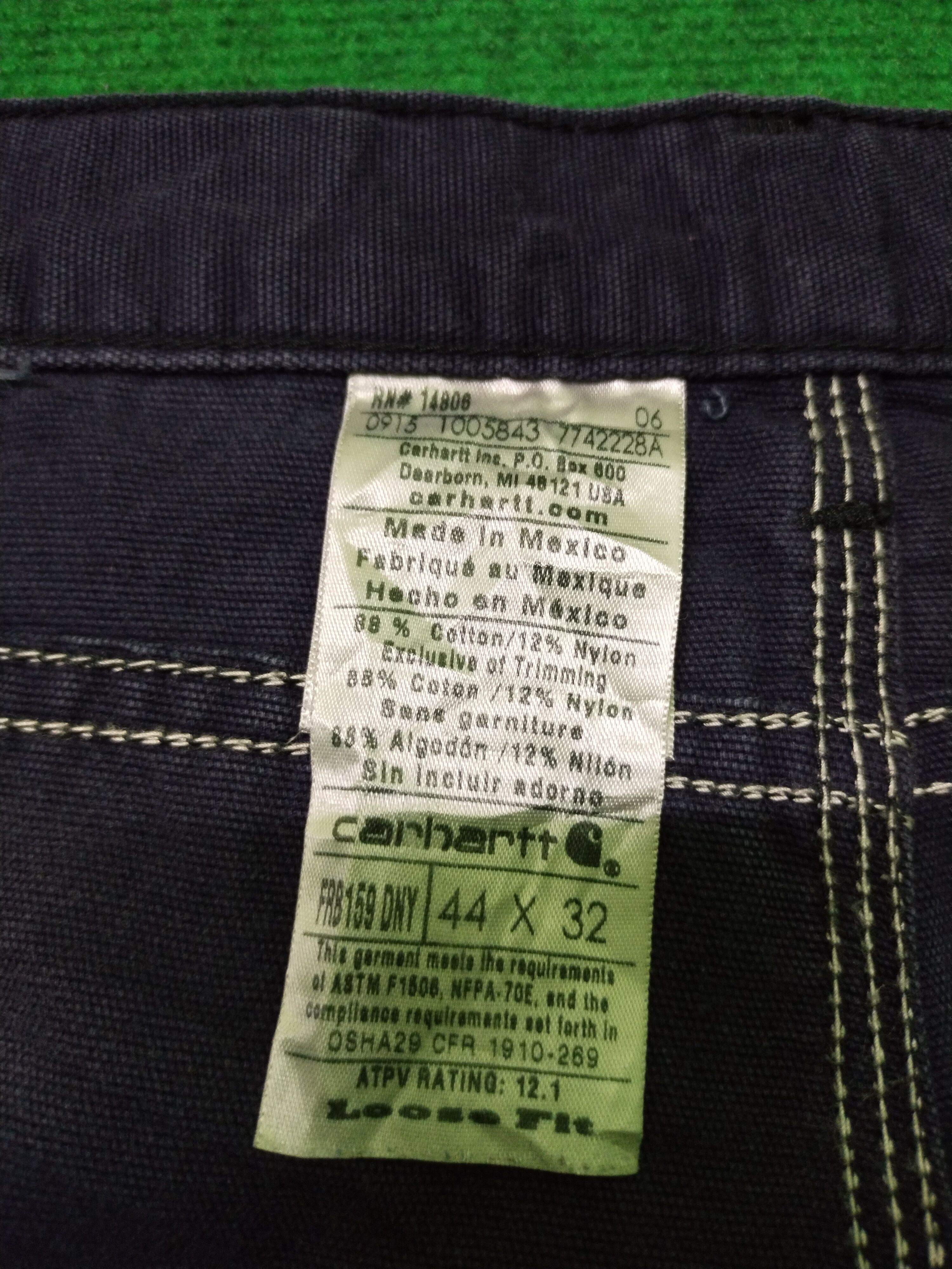 Carhartt × Vintage Vintage CARHARTT FLAME RESISTANT Denim Pant Size US 44 / EU 60 - 20 Thumbnail