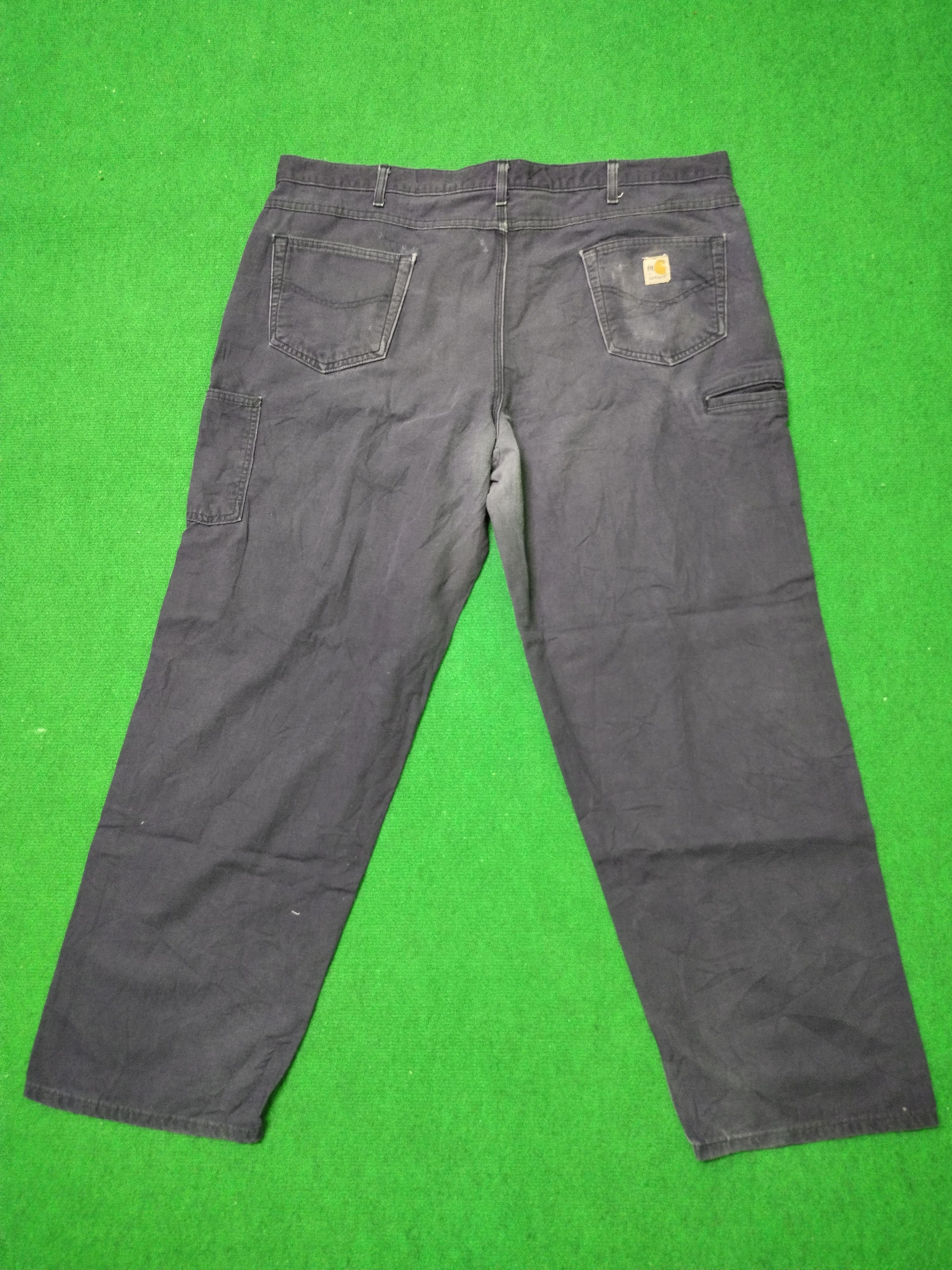 Carhartt × Vintage Vintage CARHARTT FLAME RESISTANT Denim Pant Size US 44 / EU 60 - 2 Thumbnail