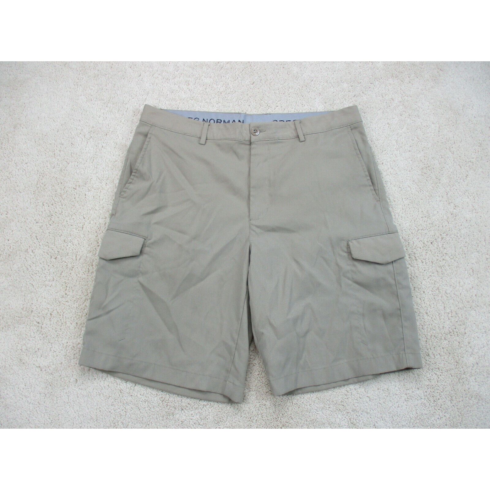 Short Greg Norman Taille 42 - Noir, Polyester, Style Chino Décontracté