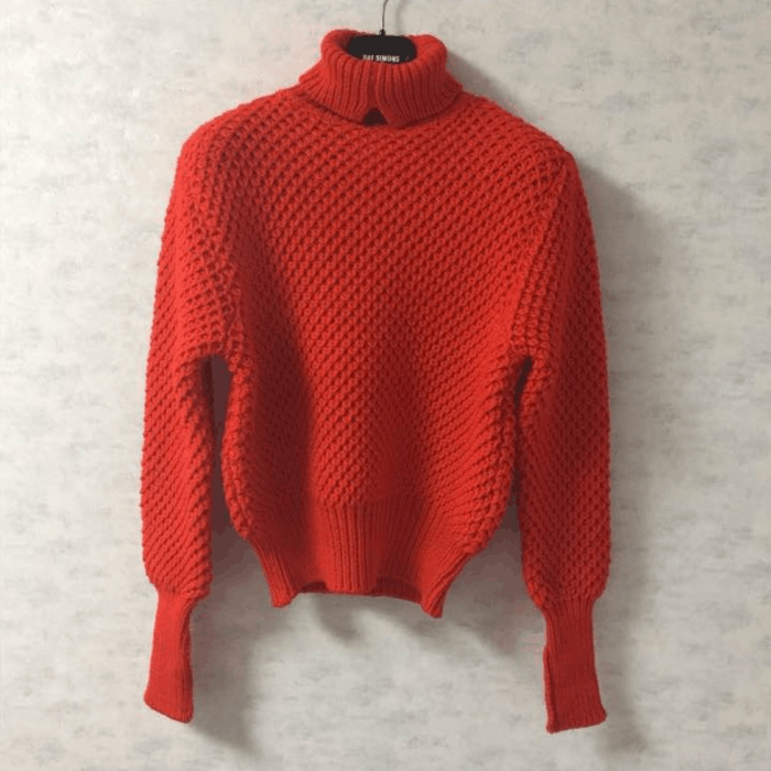 Raf Simons 【u11578】 RARE RAF SIMONS × STERLING RUBY Turtleneck Men's Tops Knit Sweater Size M Size US M / EU 48-50 / 2 - 1 Preview
