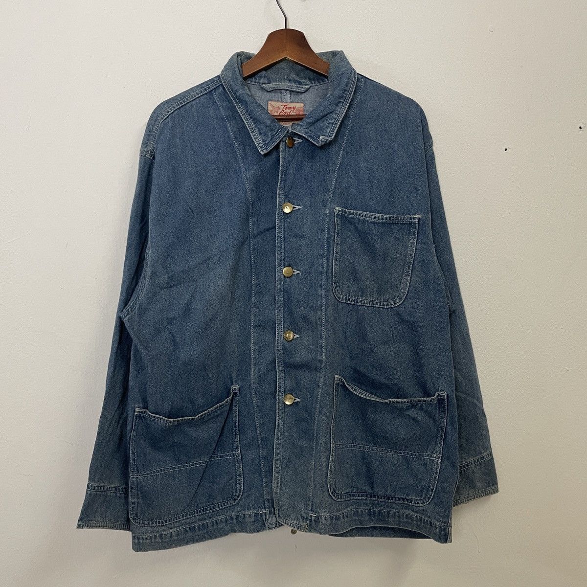 Indigo Vintage 90s Tomy Cort Denim Jacket Size US L / EU 52-54 / 3 - 1 Thumbnail