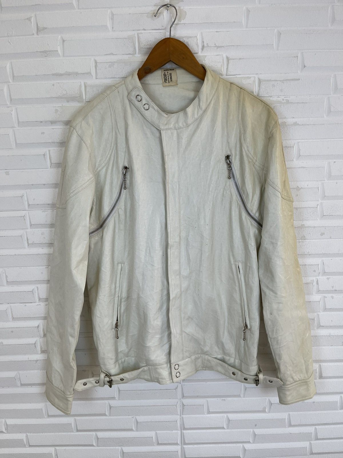N.Hoolywood 🚀STUNNING BIKER JACKET LEATHER N.HOOLYWOOD 91606 STYLE SIZE Size US M / EU 48-50 / 2 - 1 Thumbnail