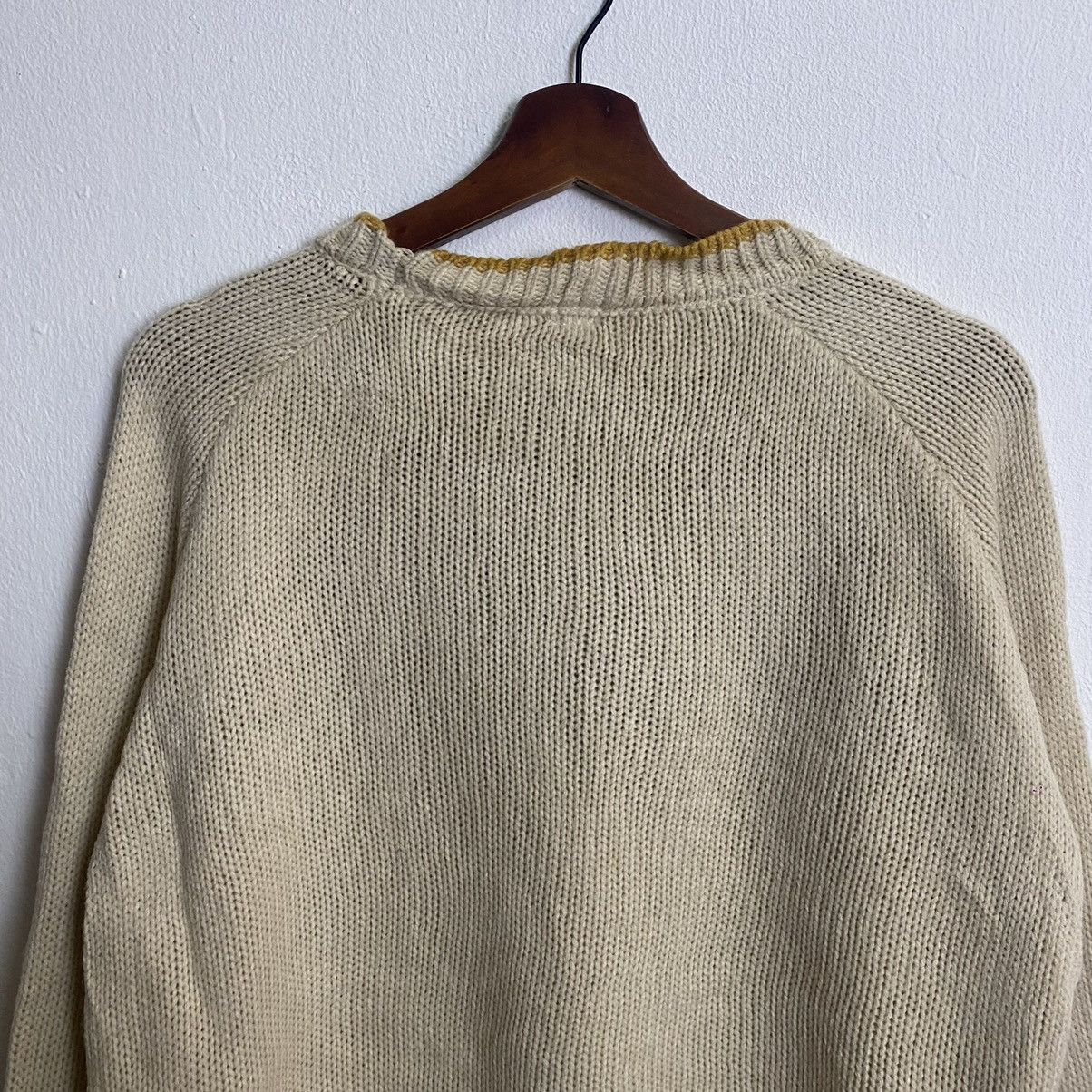 Aran Isles Knitwear × Japanese Brand Vintage Flash Blue Drawstring Honeycomb Knitwear Jumper Size US L / EU 52-54 / 3 - 11 Thumbnail