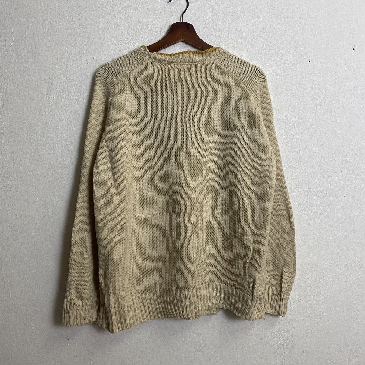 Aran Isles Knitwear × Japanese Brand Vintage Flash Blue Drawstring Honeycomb Knitwear Jumper Size US L / EU 52-54 / 3 - 8 Thumbnail