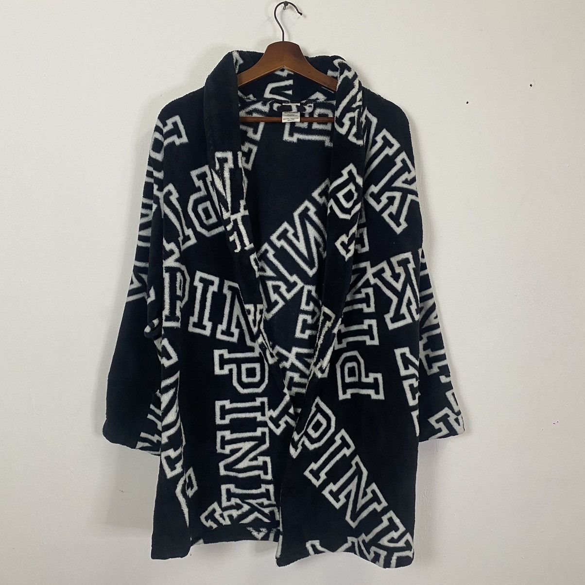 Pink Pink Fullprint Fleece Cardigan Size US L / EU 52-54 / 3 - 1 Thumbnail