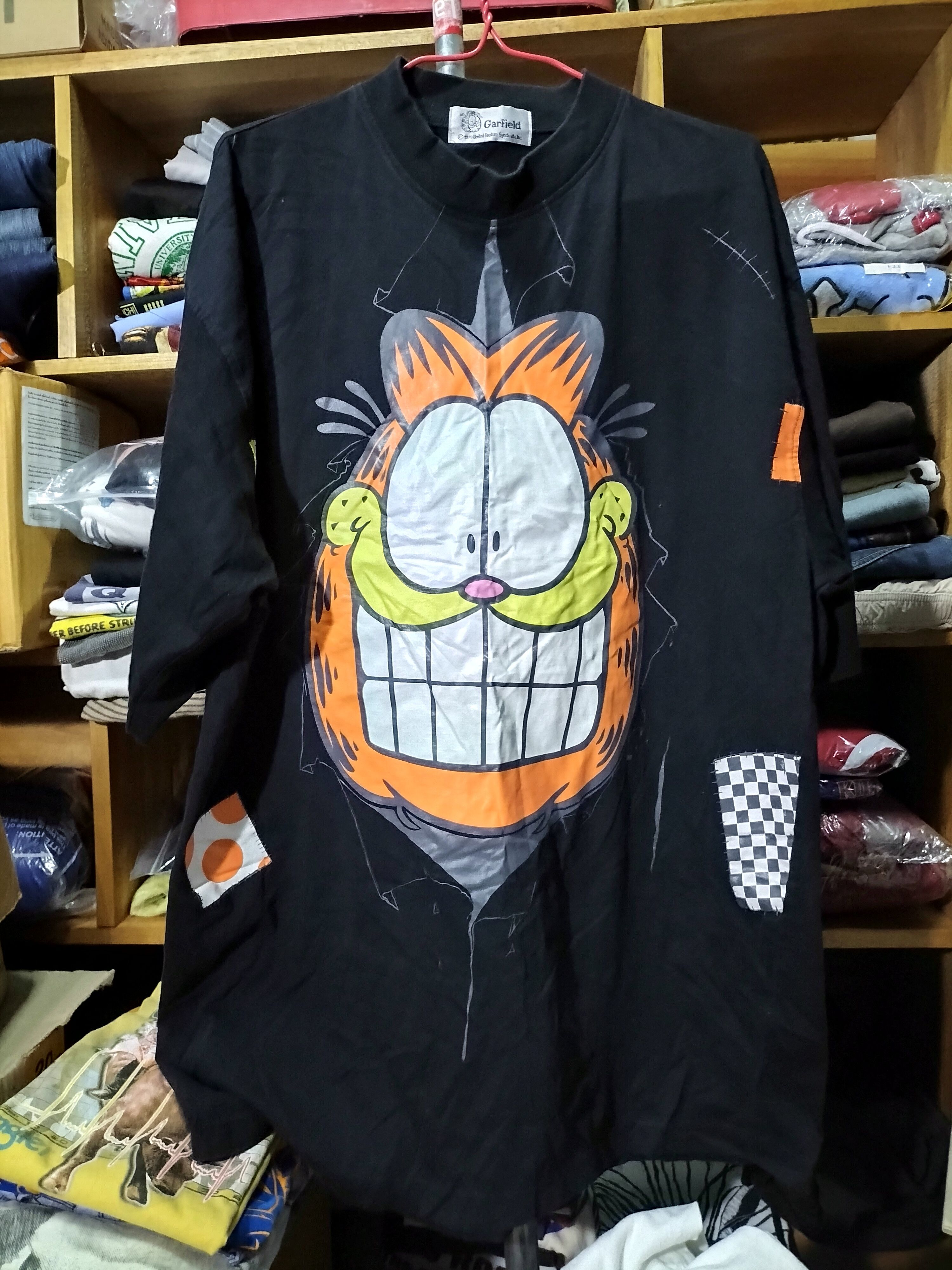 Vintage Vintage 90s Garfield 1978 Big Print Fashion comic cartoon Size US XL / EU 56 / 4 - 1 Thumbnail