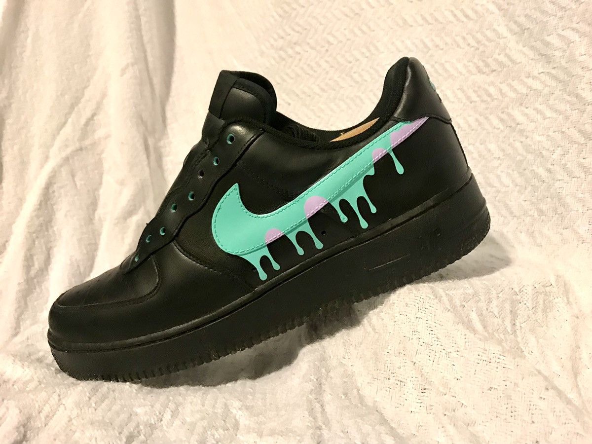 Nike Custom paint drip Nike Air Force 1 Like new Angelus Paint Grailed
