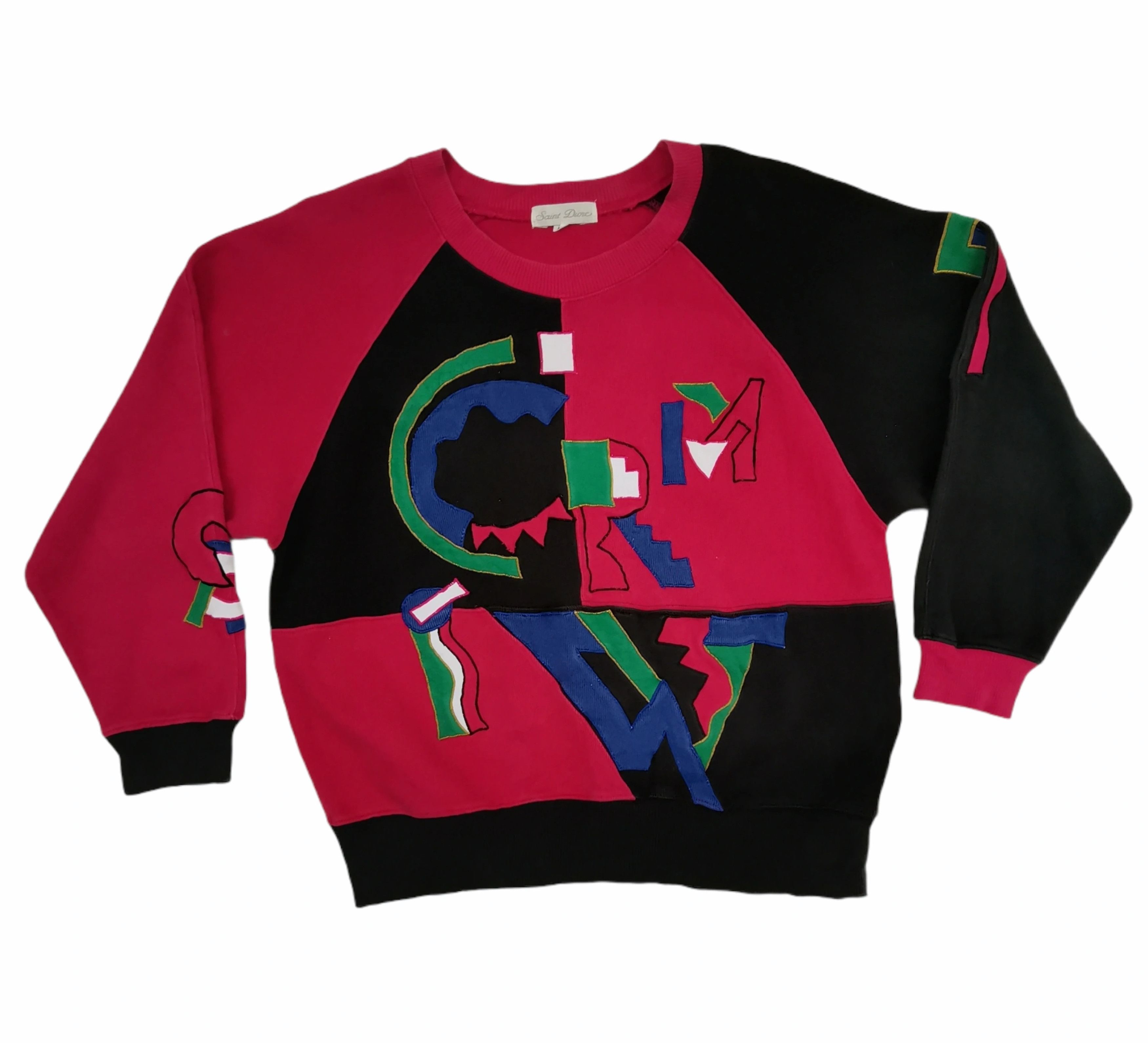 Other Vintage Saint Diore CRM Big Logo Sweatshirt Size US M / EU 48-50 / 2 - 1 Thumbnail