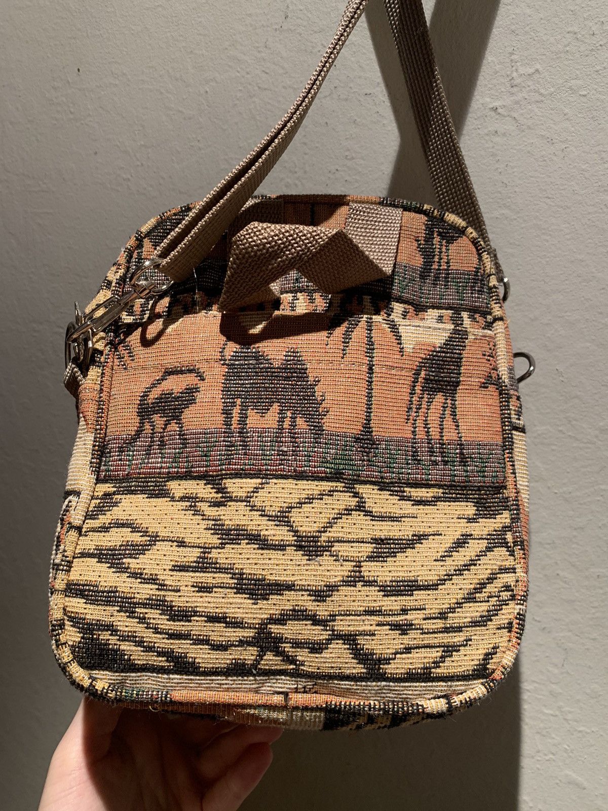 Vintage RARE* Vintage Pioneer Express African Tapestry Crossbody Bag Size ONE SIZE - 5 Thumbnail