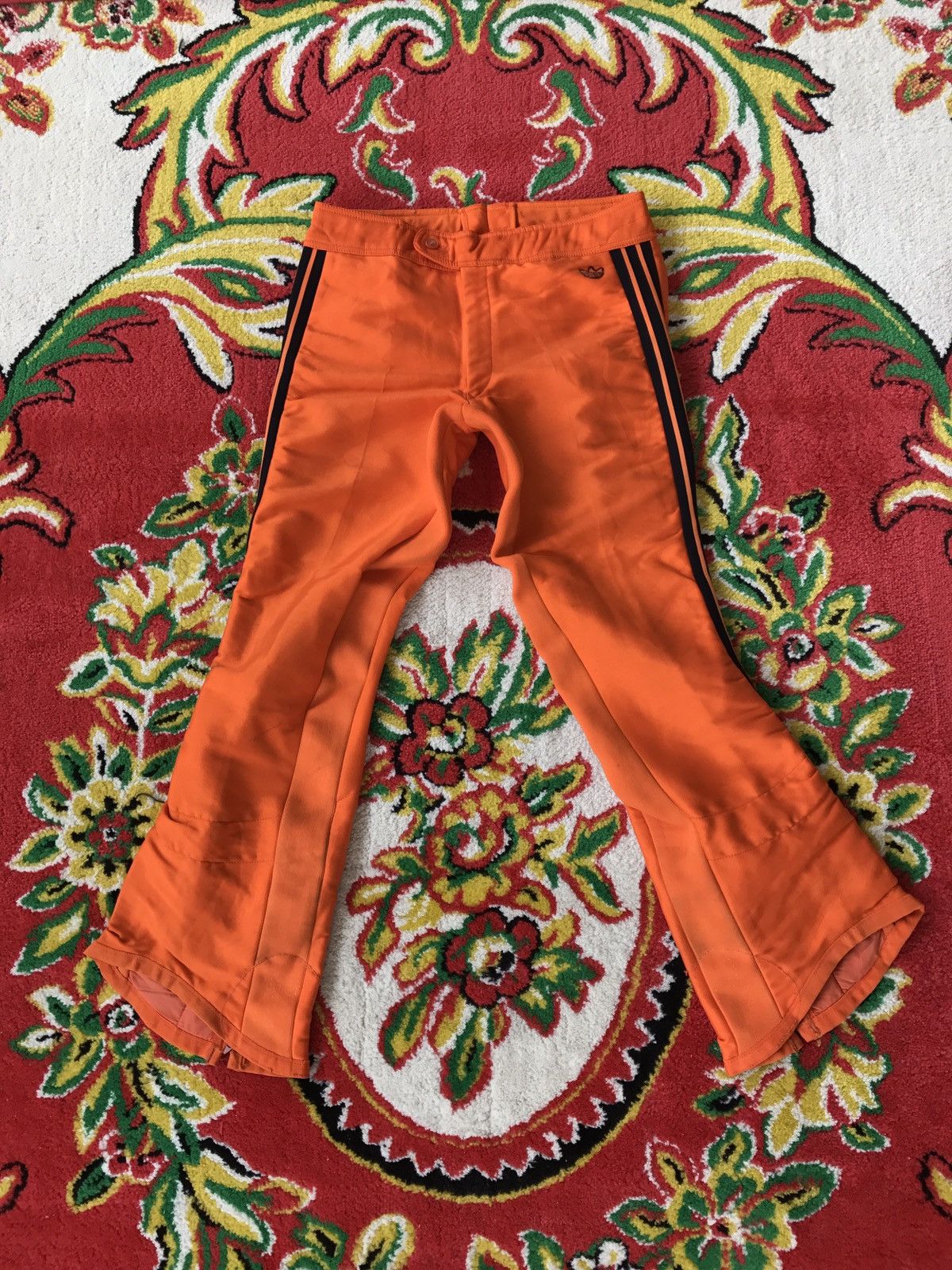 Adidas ADIDAS SKI PANTS ORANGE RARE Size US 30 / EU 46 - 1 Thumbnail