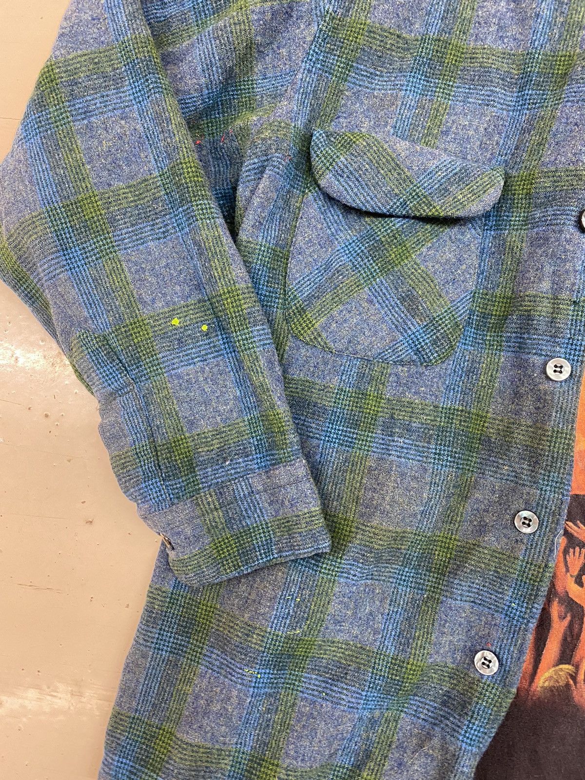 Flannel × Pendleton × Vintage Vintage Travis Scott Style Pendleton Green Flannel Size US S / EU 44-46 / 1 - 4 Thumbnail