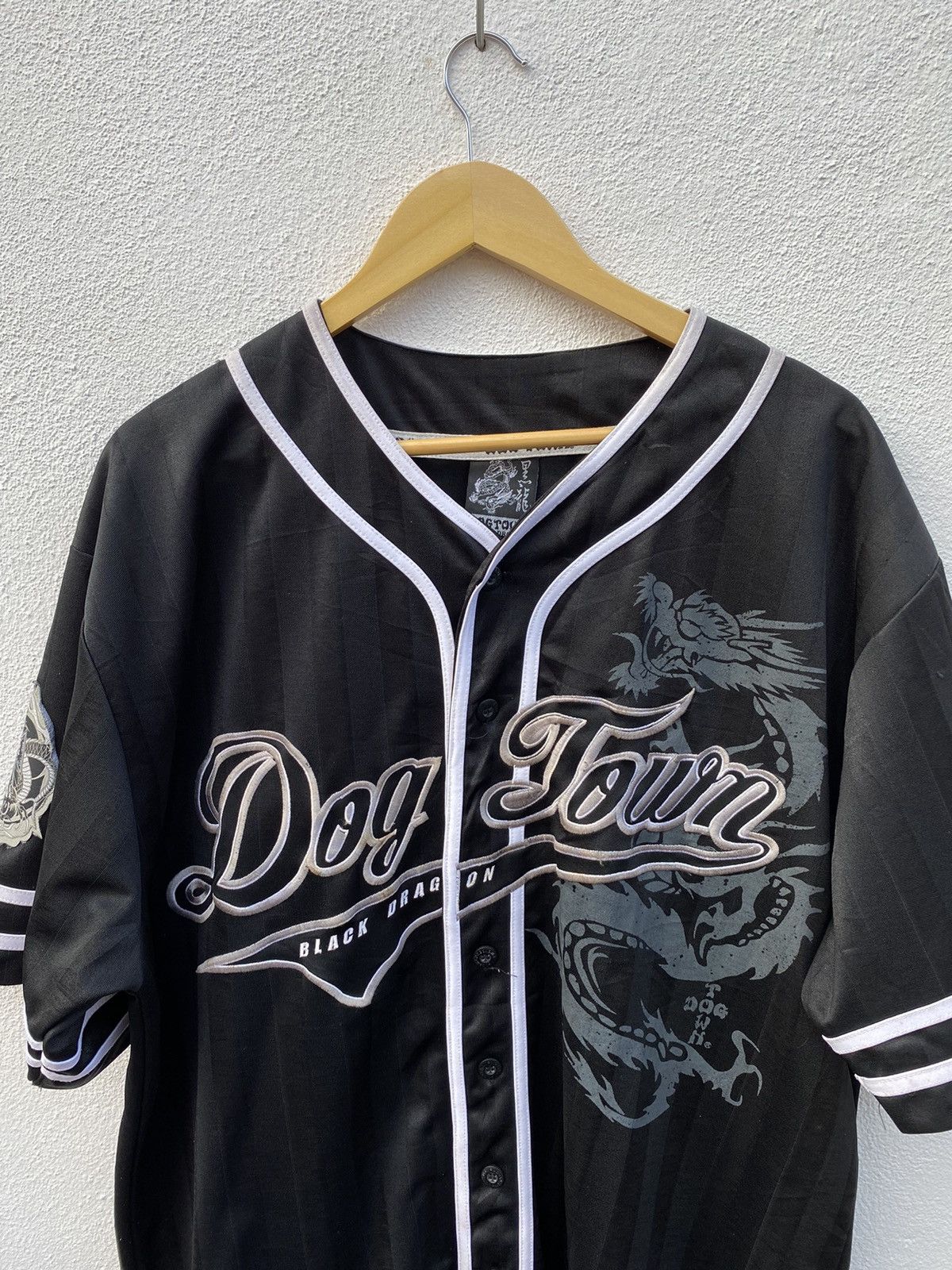 Vintage Vintage Dogtown black dragon skateboard baseball jersey Size US XL / EU 56 / 4 - 3 Thumbnail