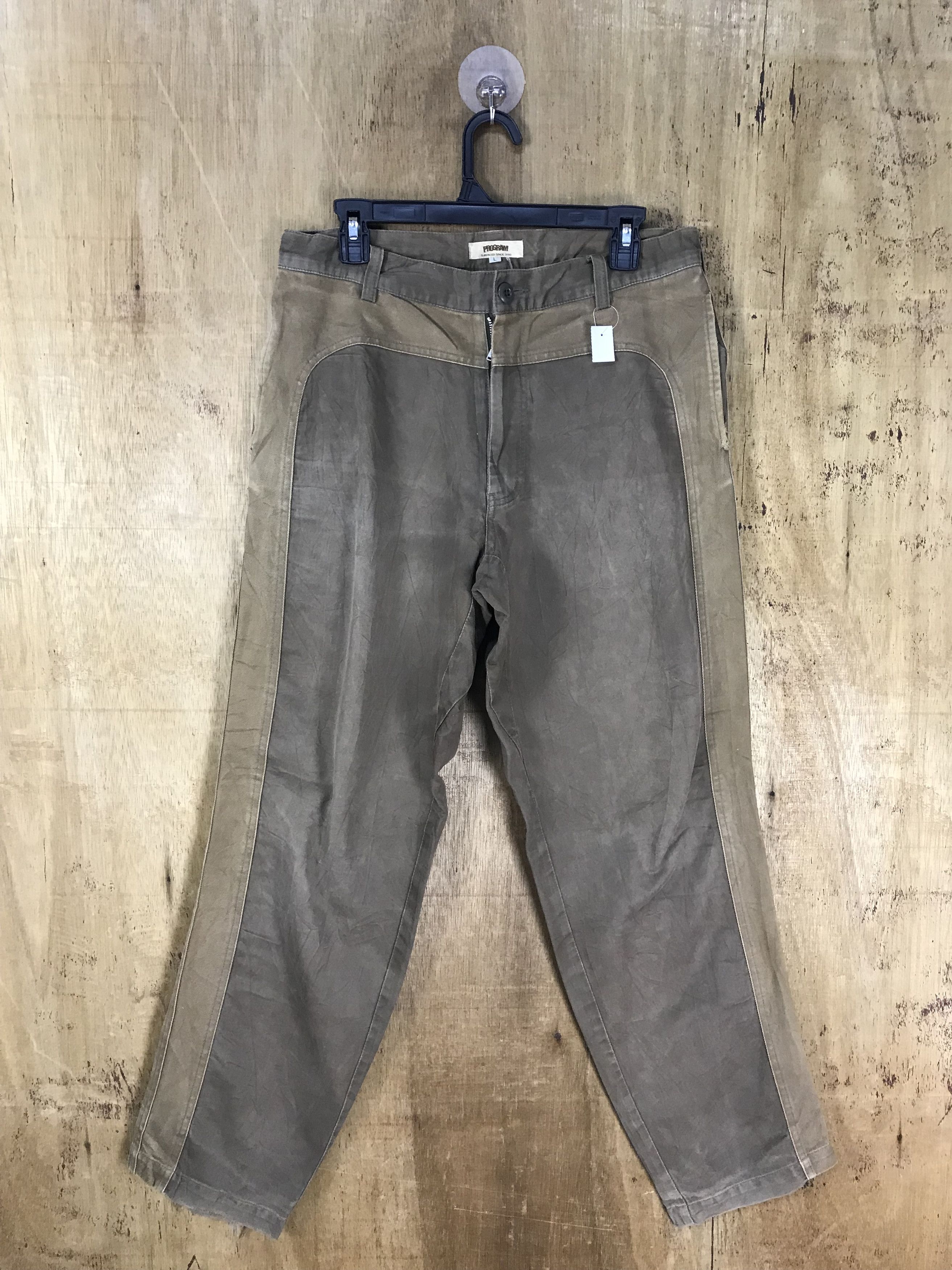 Program Faded Evisu Patterned Two Tone Colorblock Pant