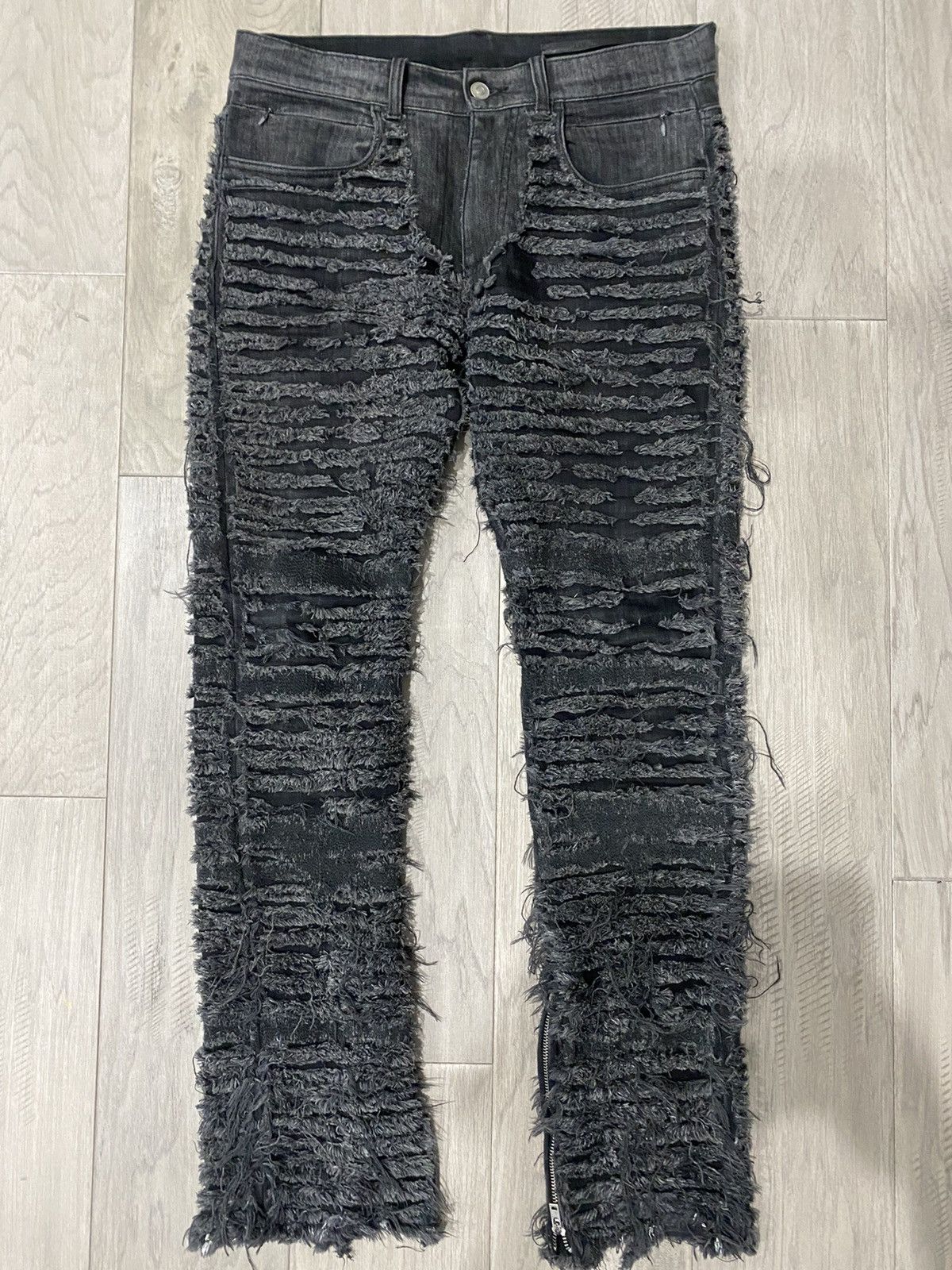 Blackmeans Alyx x Blackmeans Shredded Denim | Grailed