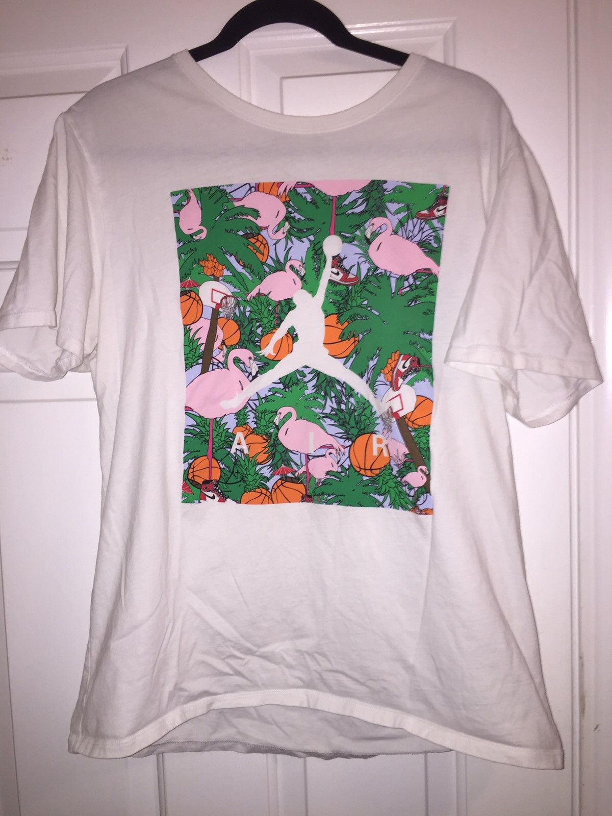 Jordan best sale flamingo shirt