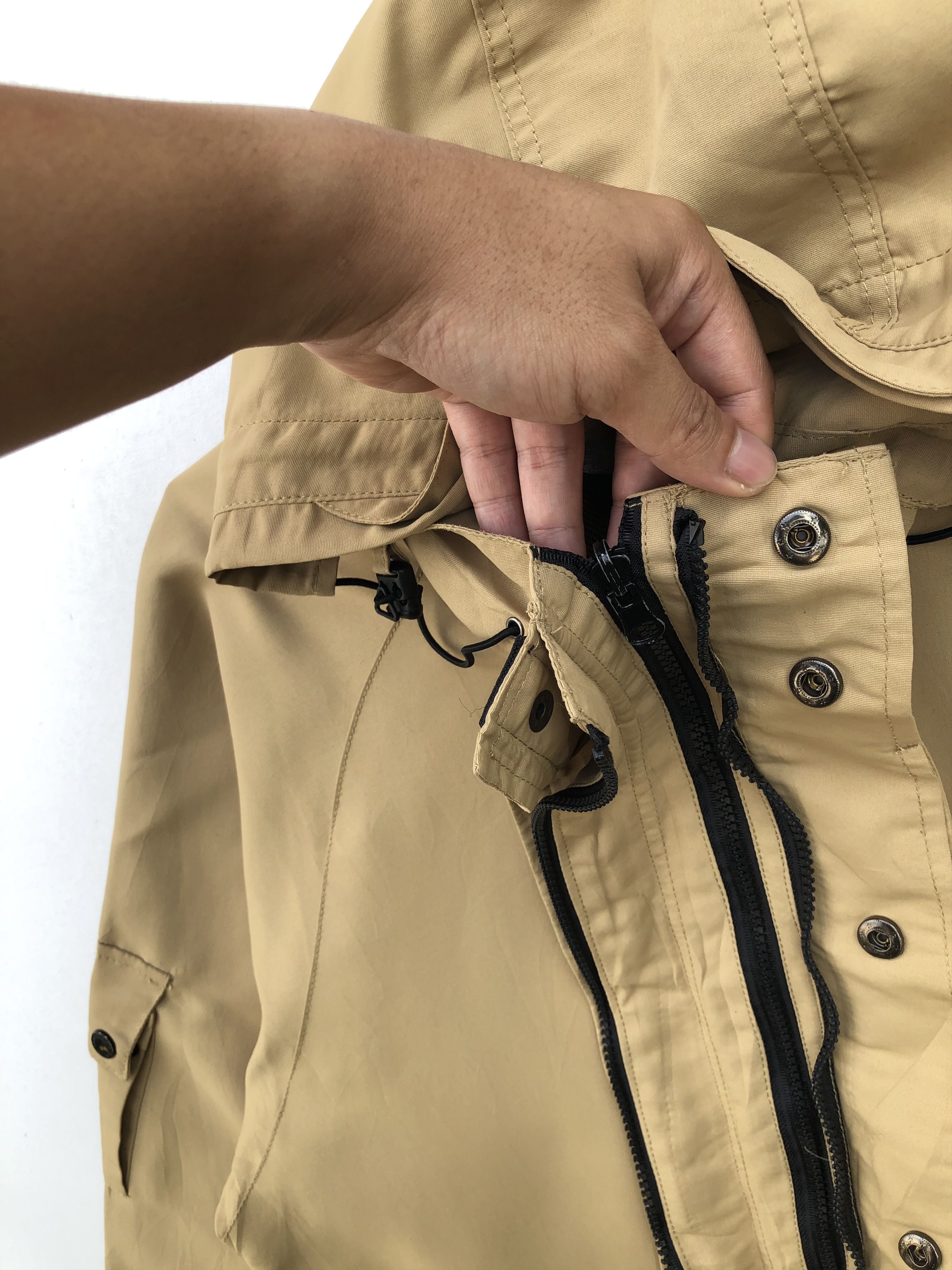 Japanese Brand × Vintage VINTAGE JAPAN SKULLISM DOUBLE ZIPPER TACTICAL SHIELD JACKET Size US M / EU 48-50 / 2 - 19 Thumbnail