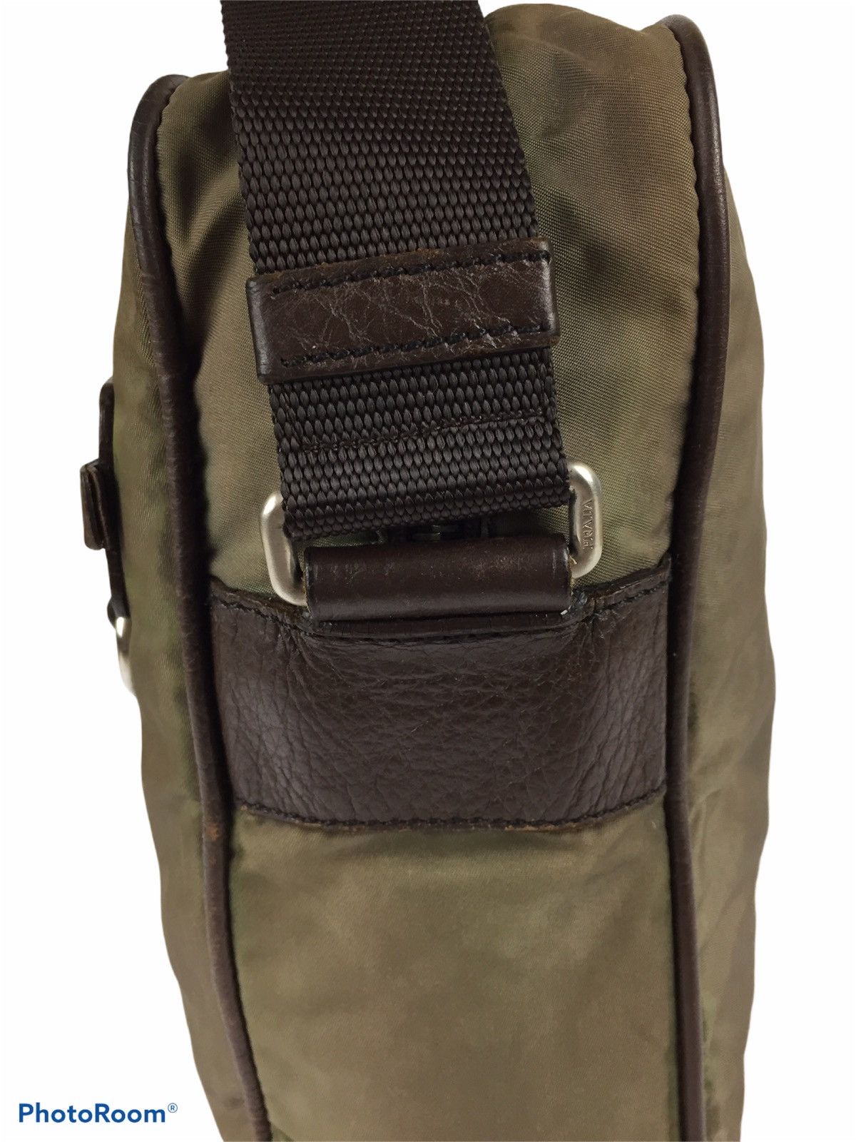 Prada Authentic Prada Green Tessuto Nylon Sling Bag Size ONE SIZE - 8 Thumbnail