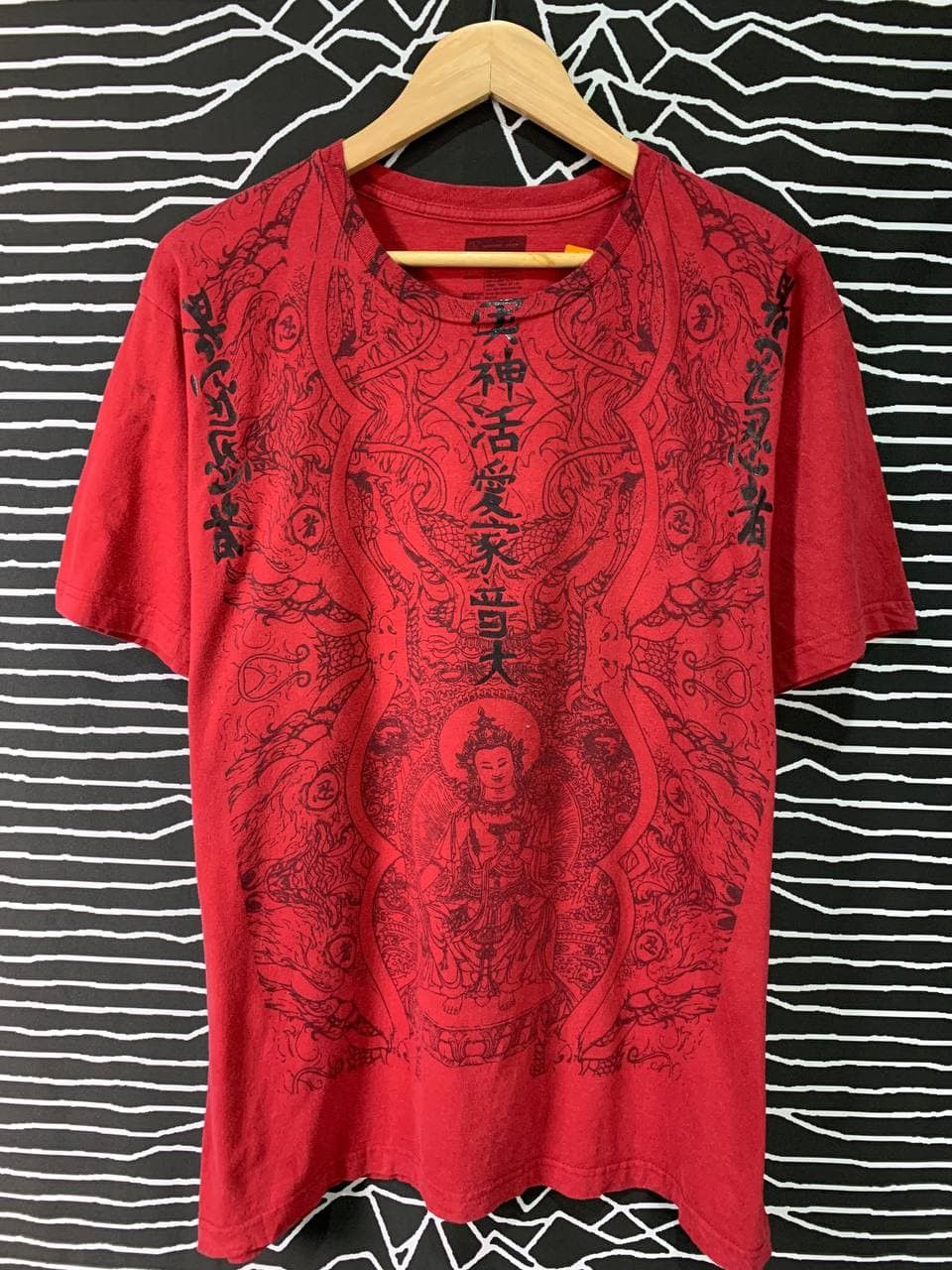 I.N.C Vtg INC Chinese Graphic Allover Print Tee Size US L / EU 52-54 / 3 - 2 Thumbnail
