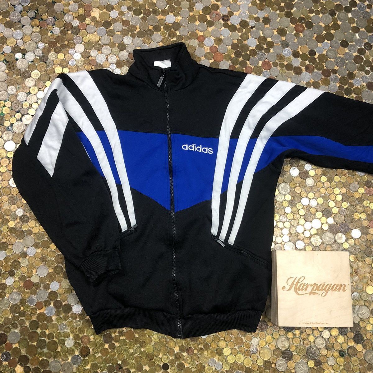 Adidas Adidas vintage tracksuit zip sweatshirt Size US XL / EU 56 / 4 - 1 Thumbnail
