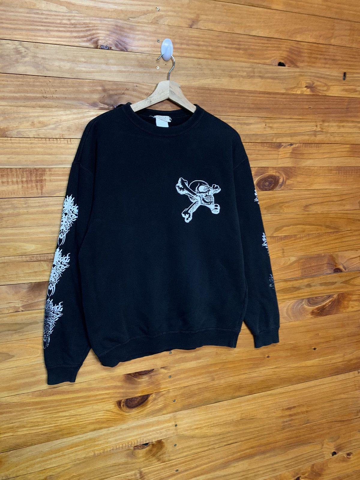 Vintage Vintage Skull Head Skateboard Sweatshirts Size US M / EU 48-50 / 2 - 4 Thumbnail