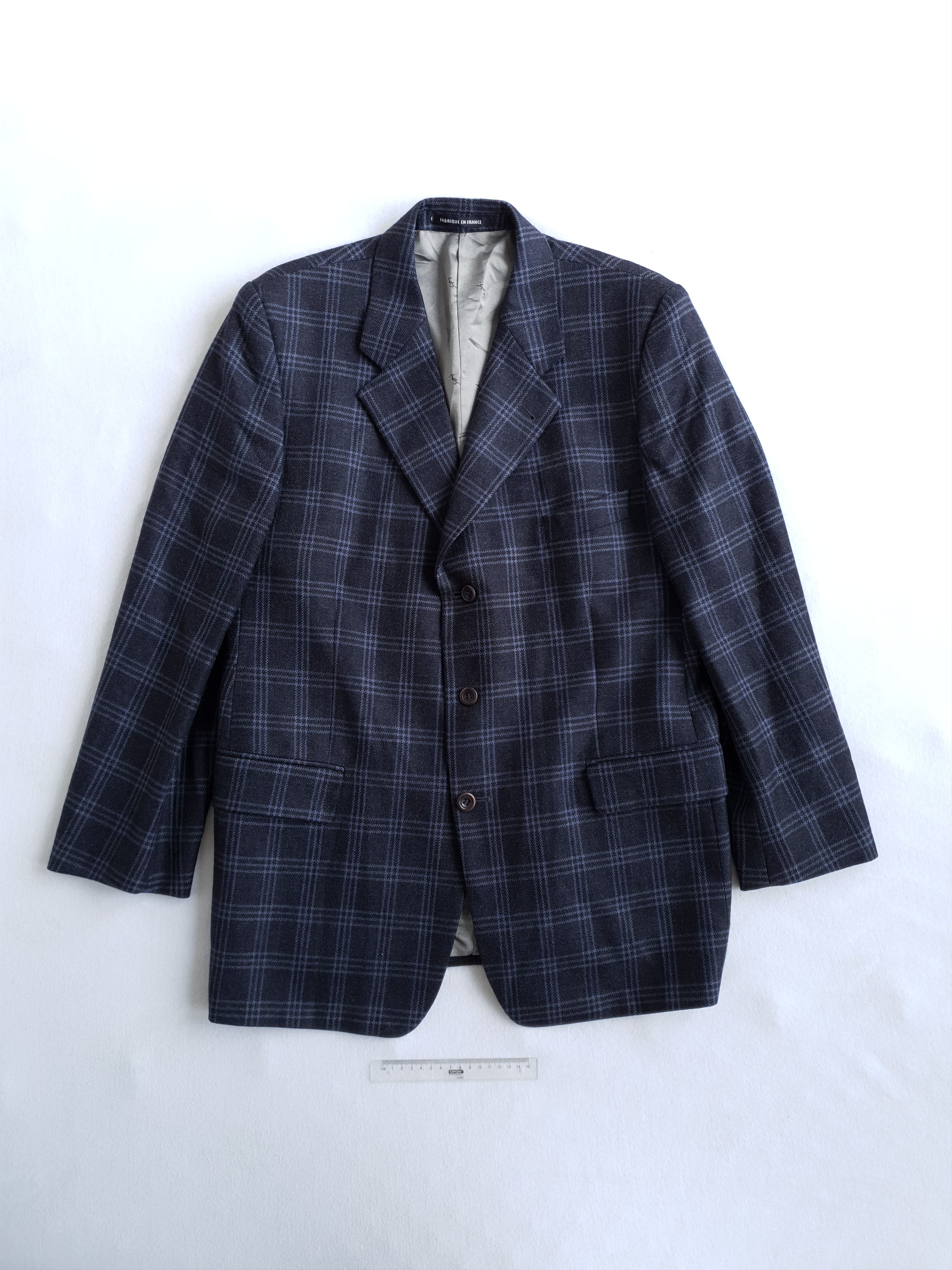 Vintage × Yves Saint Laurent Vintage Checkered Pattern Blazer Jacket Size 42R - 1 Thumbnail