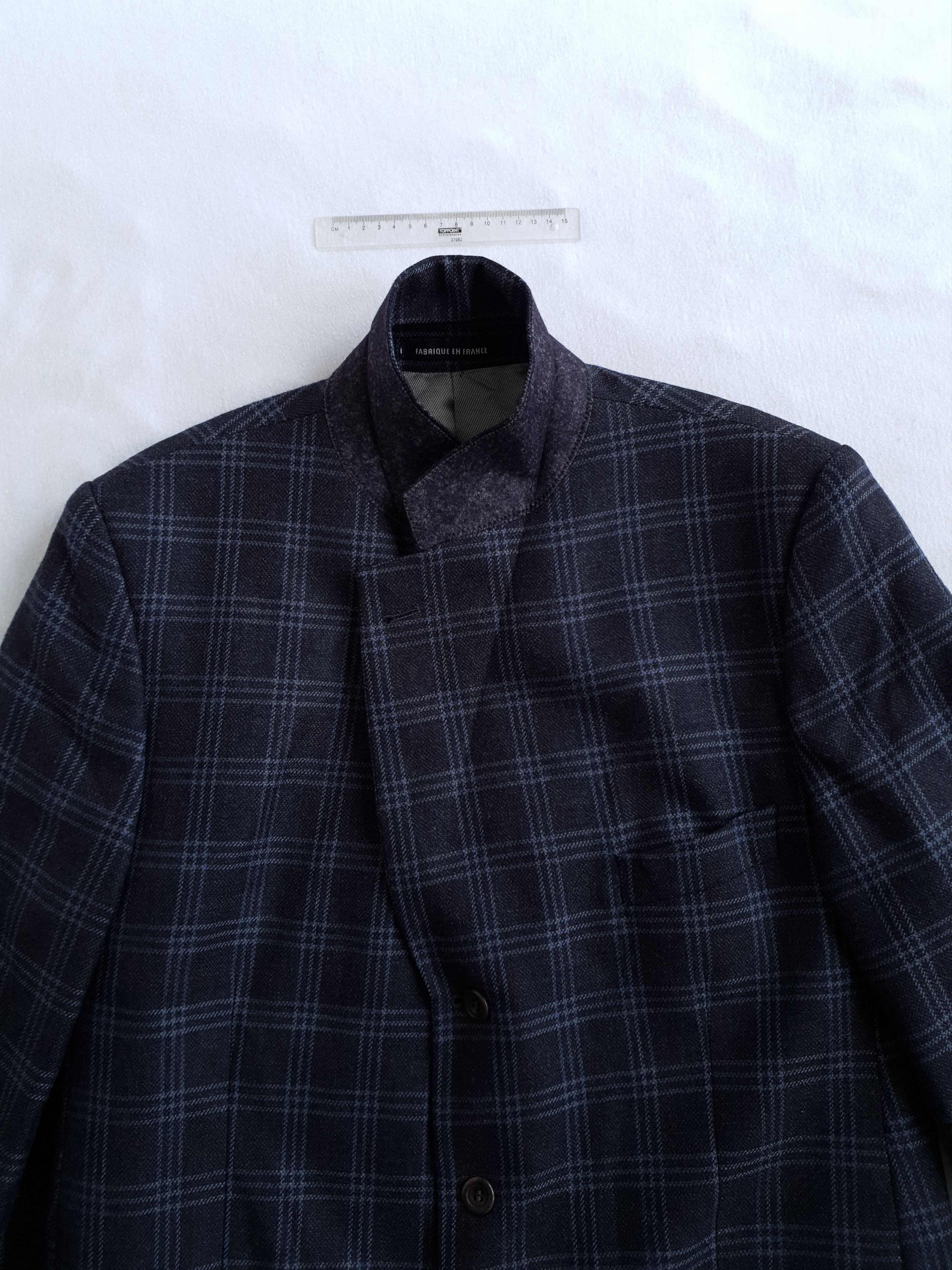 Vintage × Yves Saint Laurent Vintage Checkered Pattern Blazer Jacket Size 42R - 7 Thumbnail