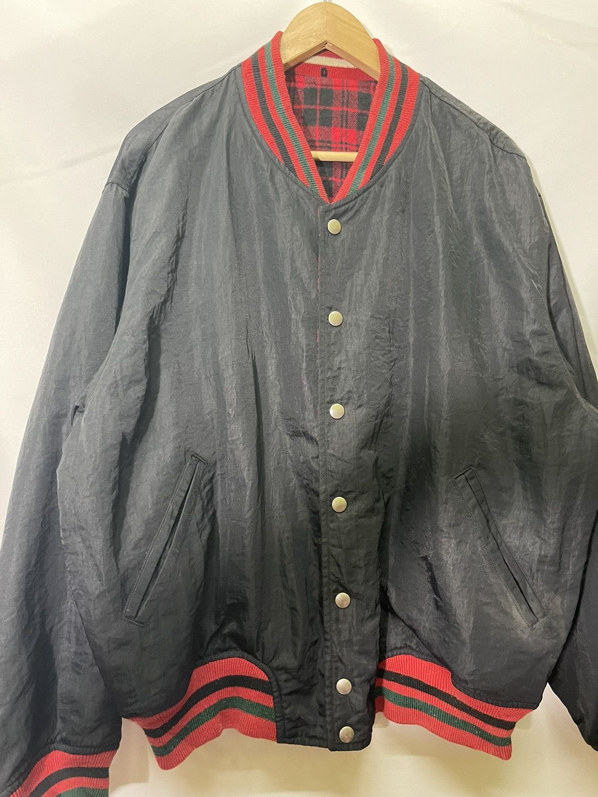 Vintage VINTAGE ATELIER SAB REVERSIBLE VARSITY JACKET Size US L / EU 52-54 / 3 - 5 Thumbnail